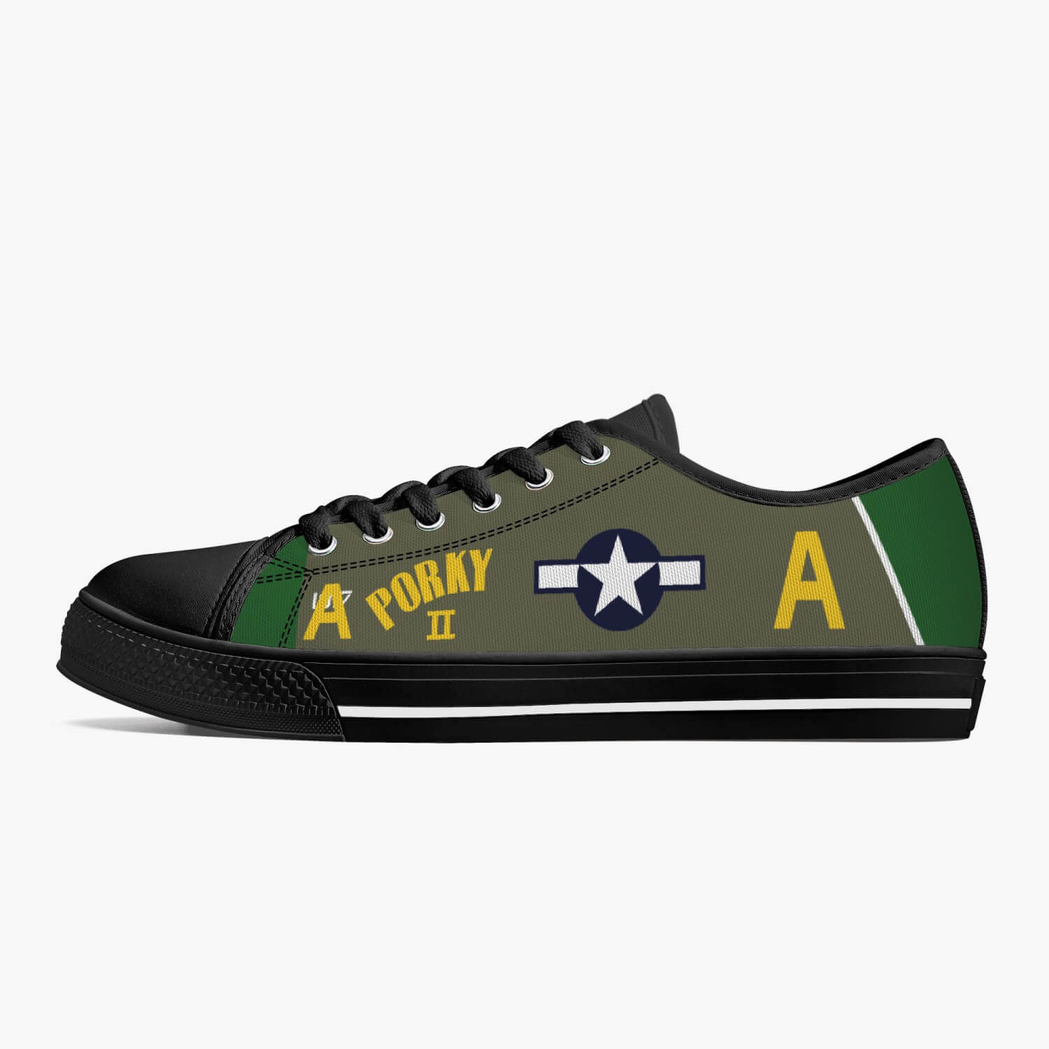 P-38 "Porky II" Low Top Canvas Shoes - I Love a Hangar