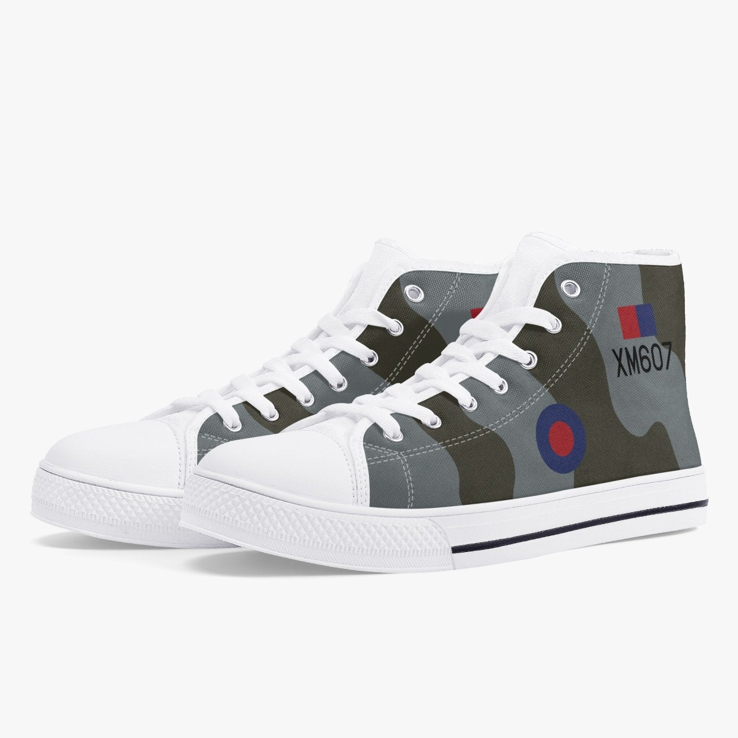 Avro Vulcan #607 High Top Canvas Shoes - I Love a Hangar