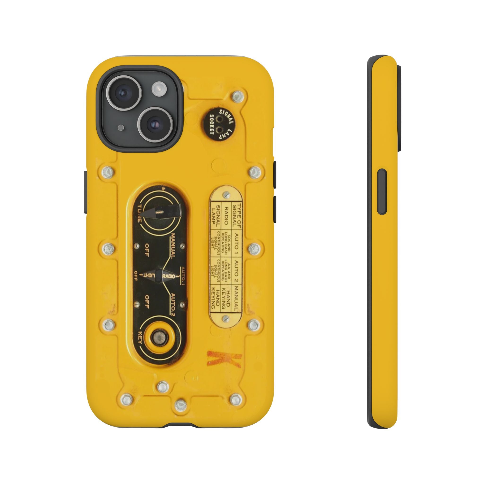 SCR-578 "Gibson Girl" Survival Radio Style Tough Phone Cases for iPhone