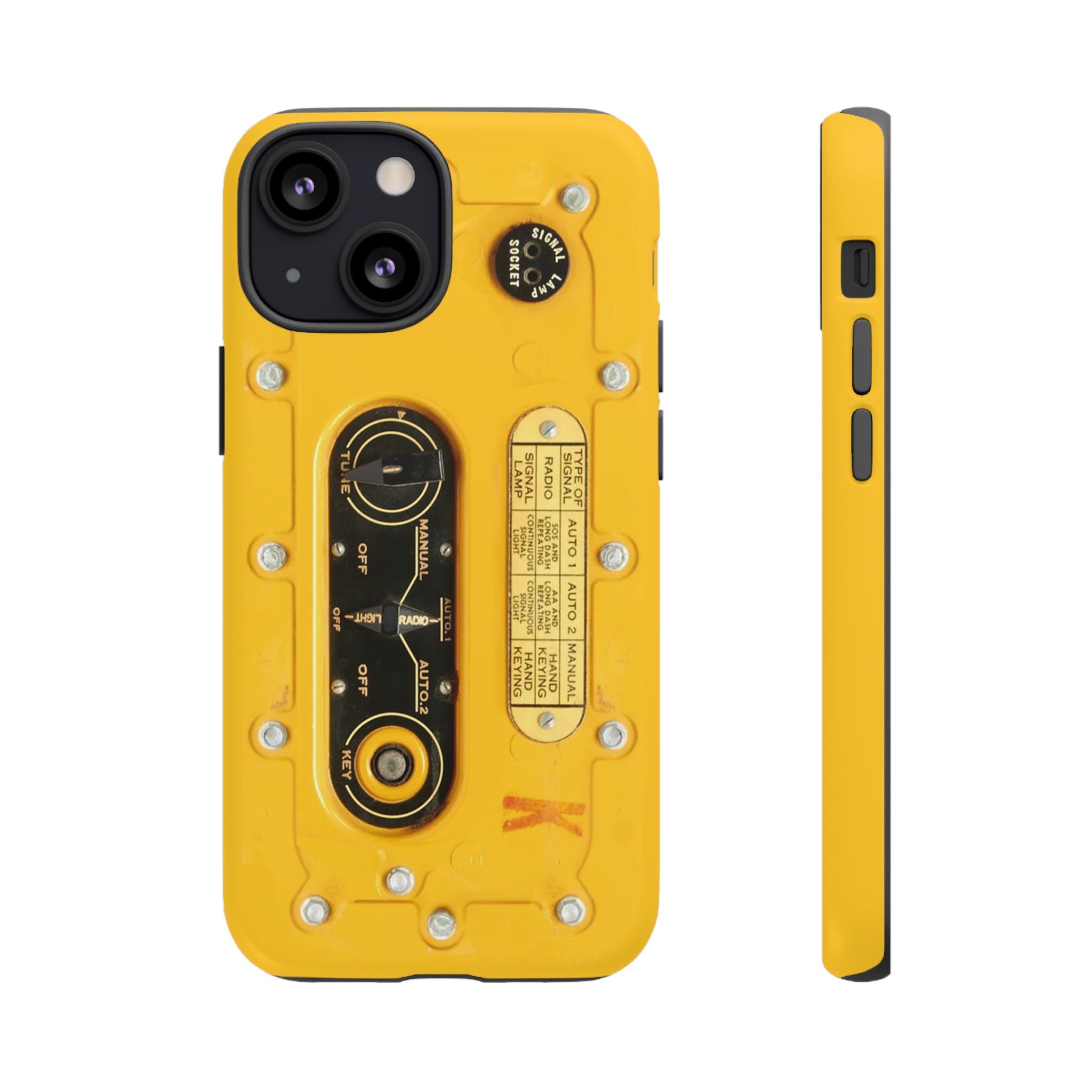 SCR-578 "Gibson Girl" Survival Radio Style Tough Phone Cases for iPhone