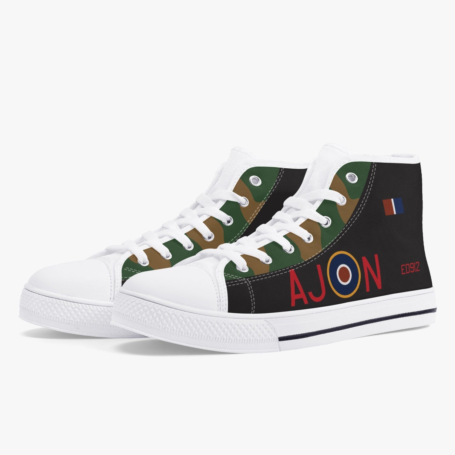 Lancaster "AJ-N"  High Top Canvas Shoes - I Love a Hangar