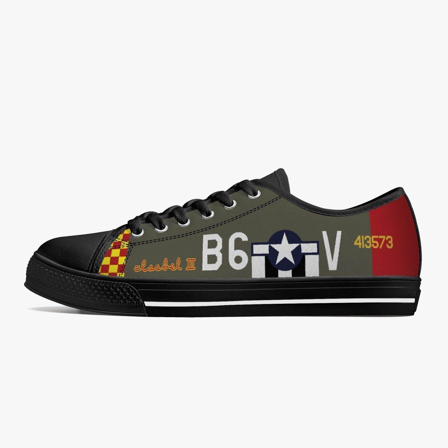 P-51 "Isabel III" Low Top Canvas Shoes - I Love a Hangar