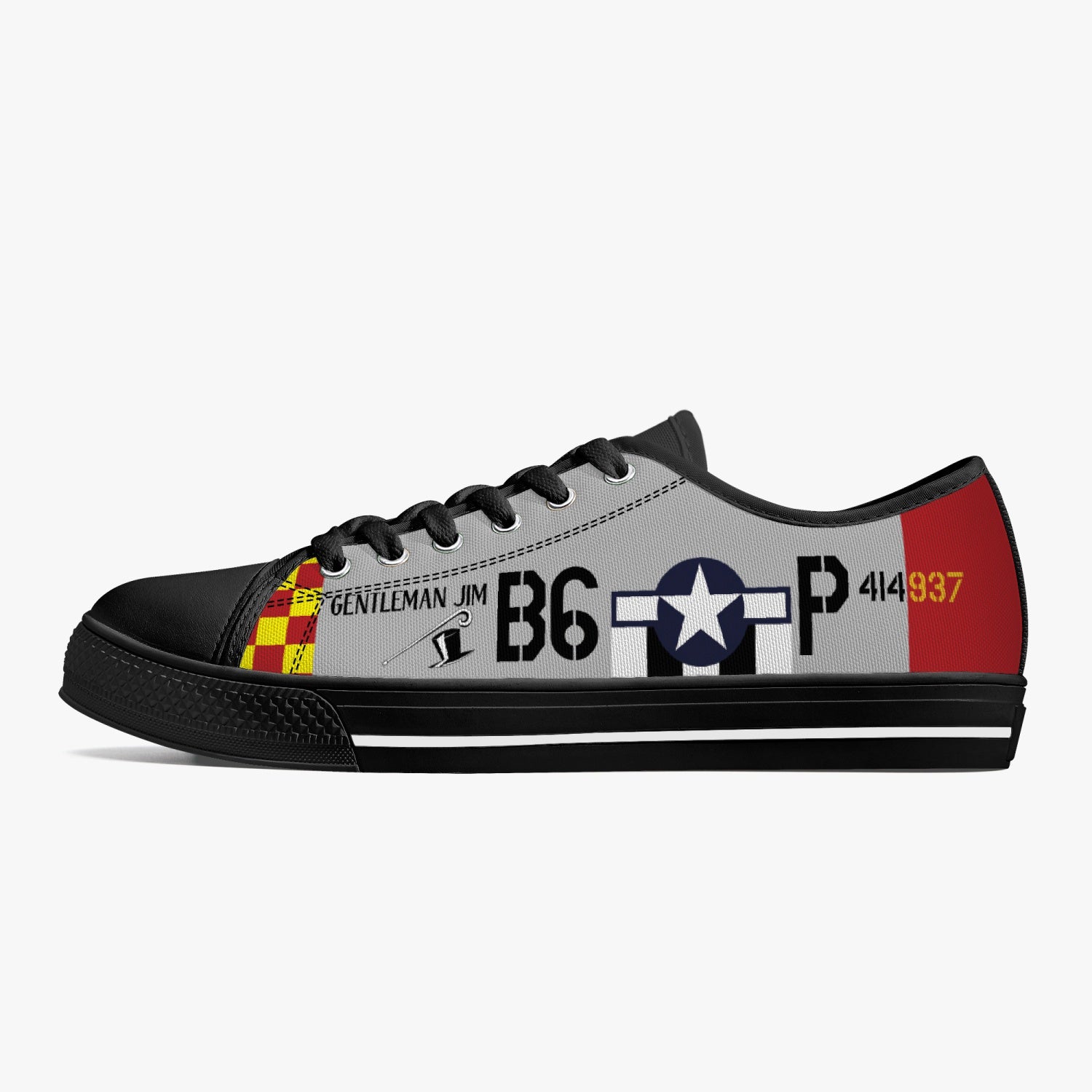 P-51 "Gentleman Jim" Low Top Canvas Shoes - I Love a Hangar