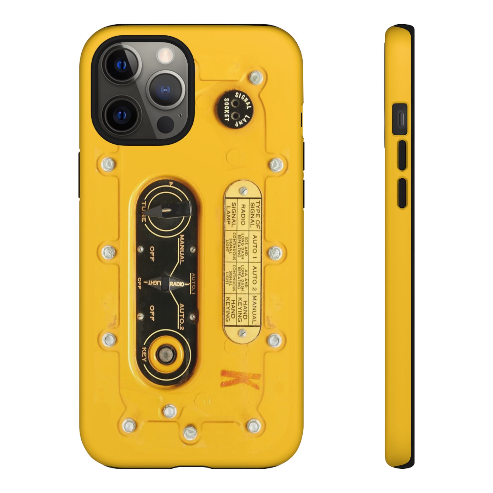SCR-578 "Gibson Girl" Survival Radio Style Tough Phone Cases for iPhone