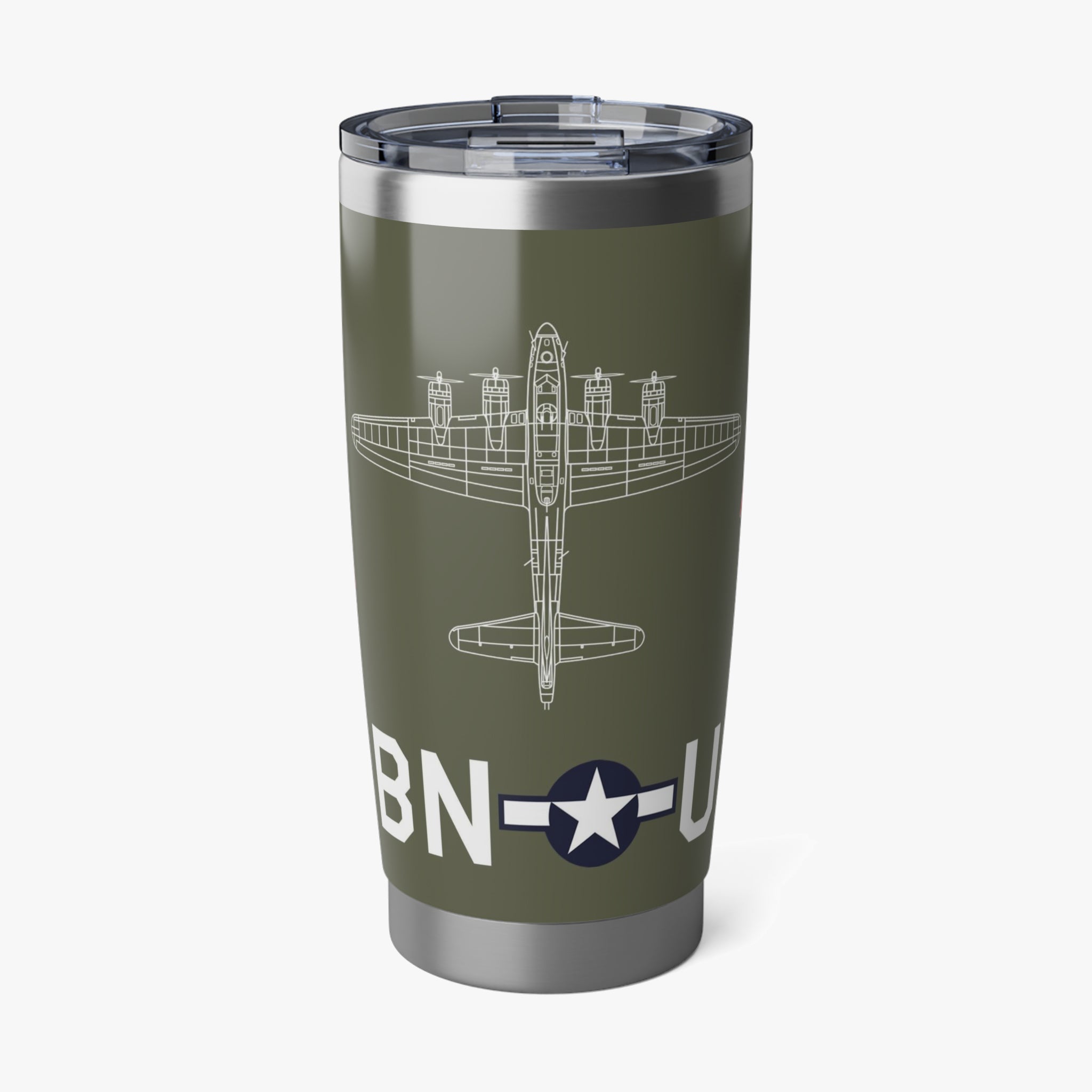 B-17 "Thunder Bird" Inspired 20oz (590ml) Stainless Steel Tumbler - I Love a Hangar