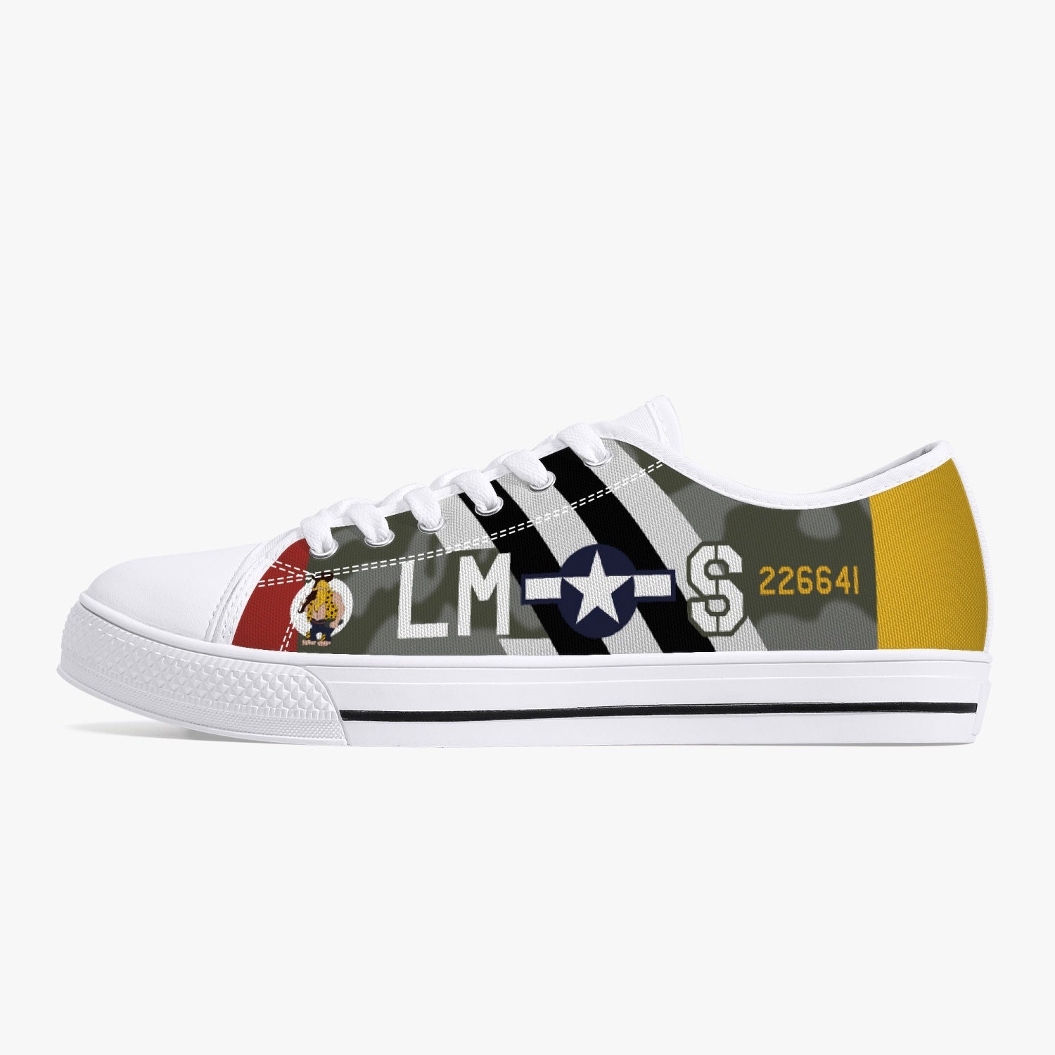P-47 "Hairless Joe" Low Top Canvas Shoes - I Love a Hangar