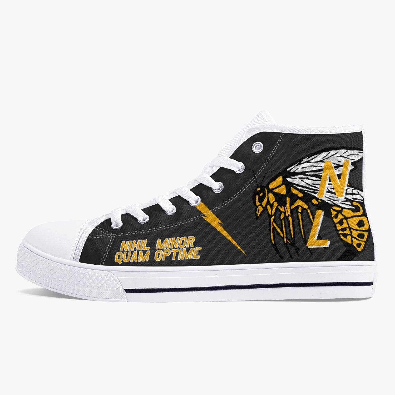 VAQ-138 "Yellowjackets" High Top Canvas Shoes - I Love a Hangar