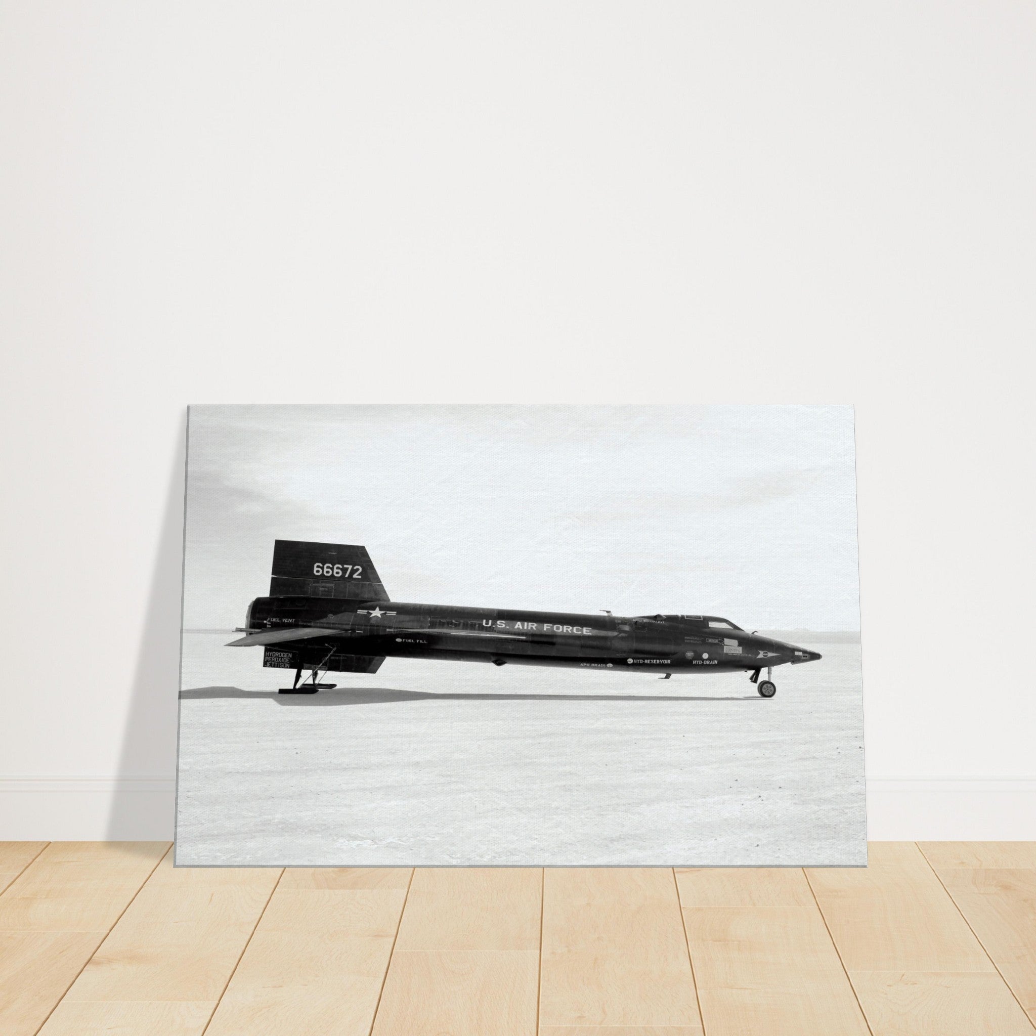 X-15 Side View on Canvas - I Love a Hangar