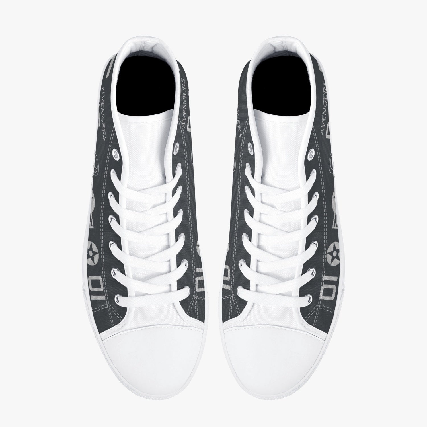 VMA-211 "Wake Island Avengers" (BuNo 165572) High Top Canvas Shoes - I Love a Hangar