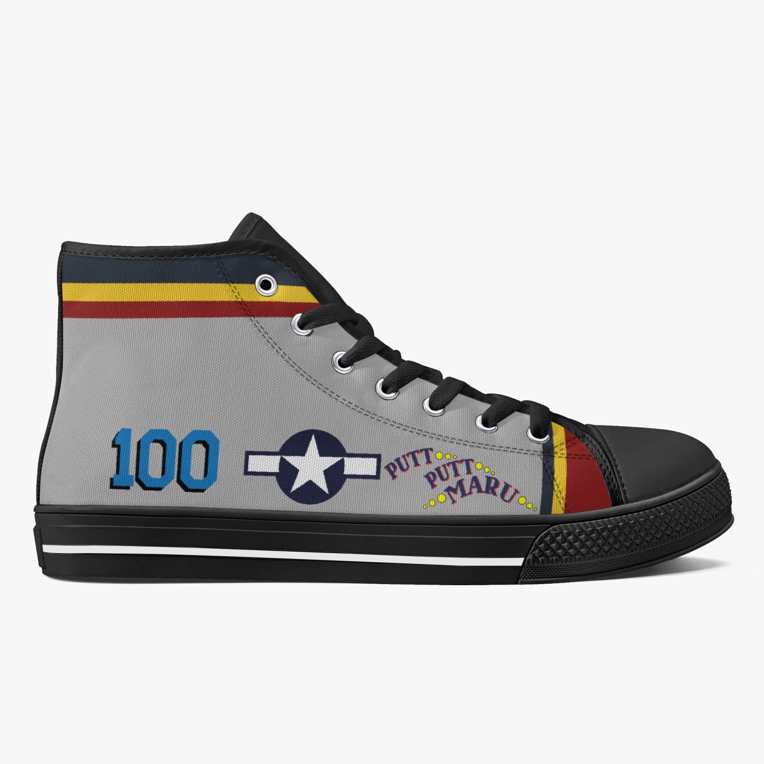 P-38 "Putt Putt Maru" High Top Canvas Shoes - I Love a Hangar