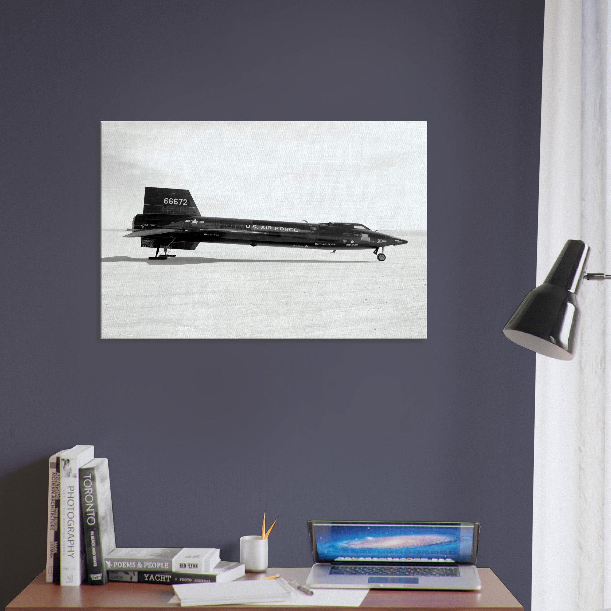 X-15 Side View on Canvas - I Love a Hangar
