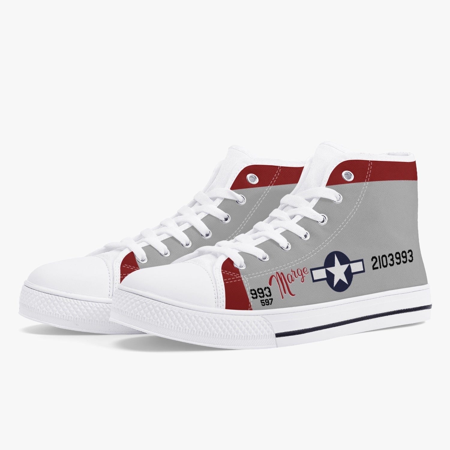 P-38 "Marge" High Top Canvas Shoes - I Love a Hangar