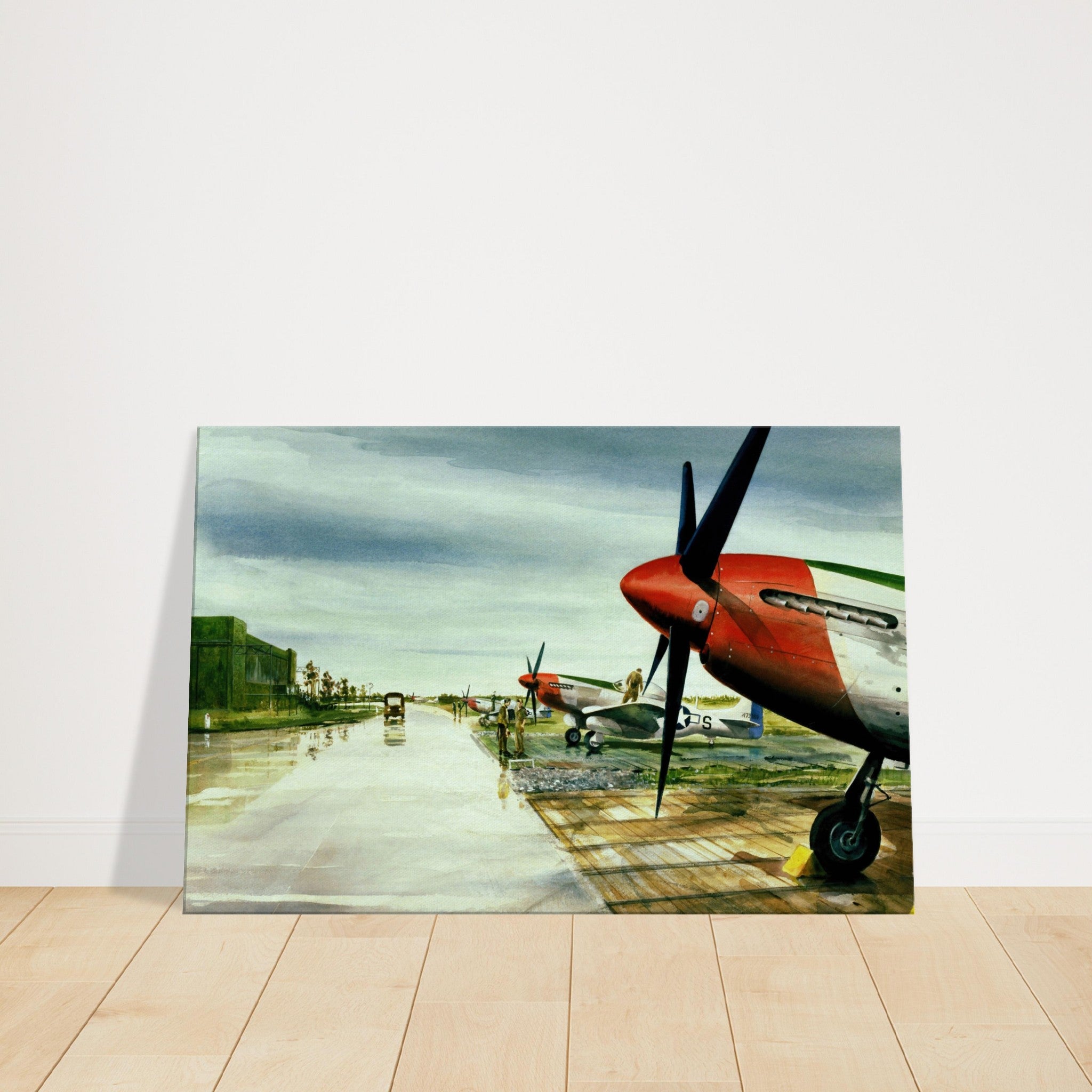 Deben Airfield Flight Line Canvas - I Love a Hangar