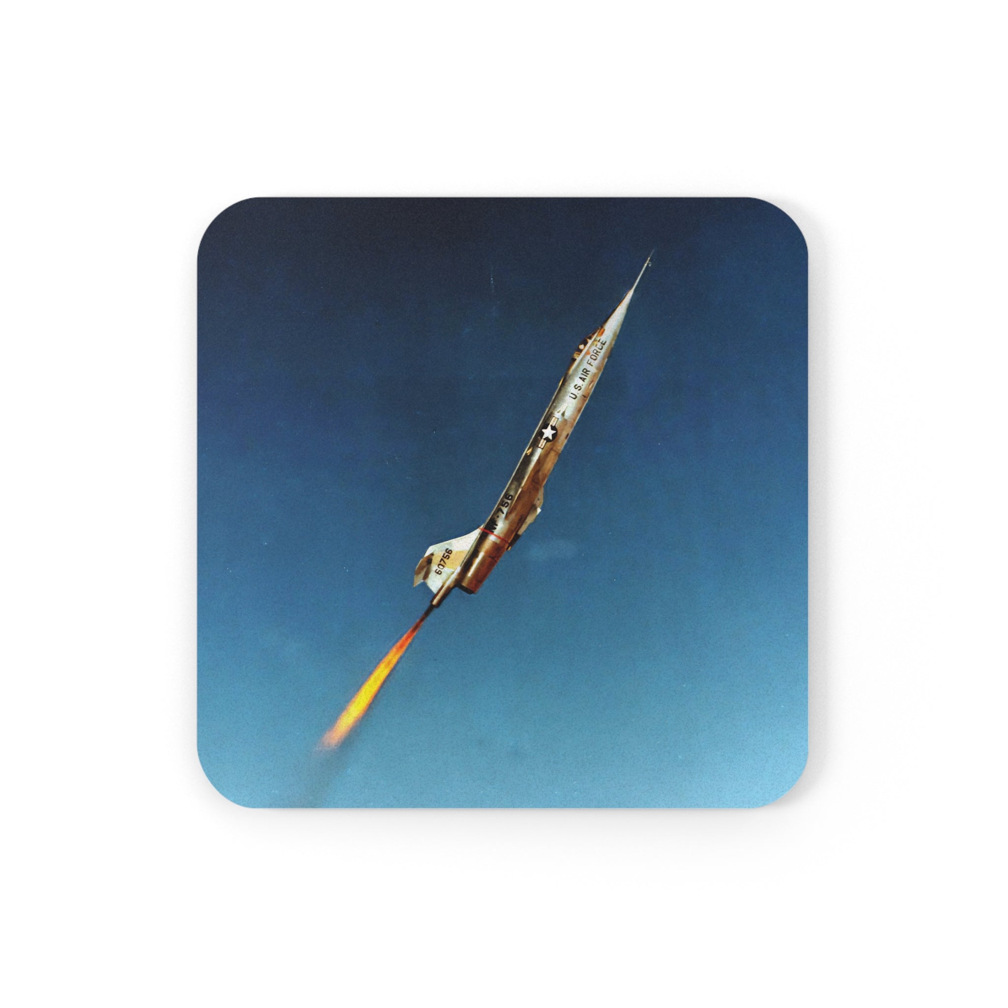 NF-104 Zoom Climb Cork Back Coaster - I Love a Hangar