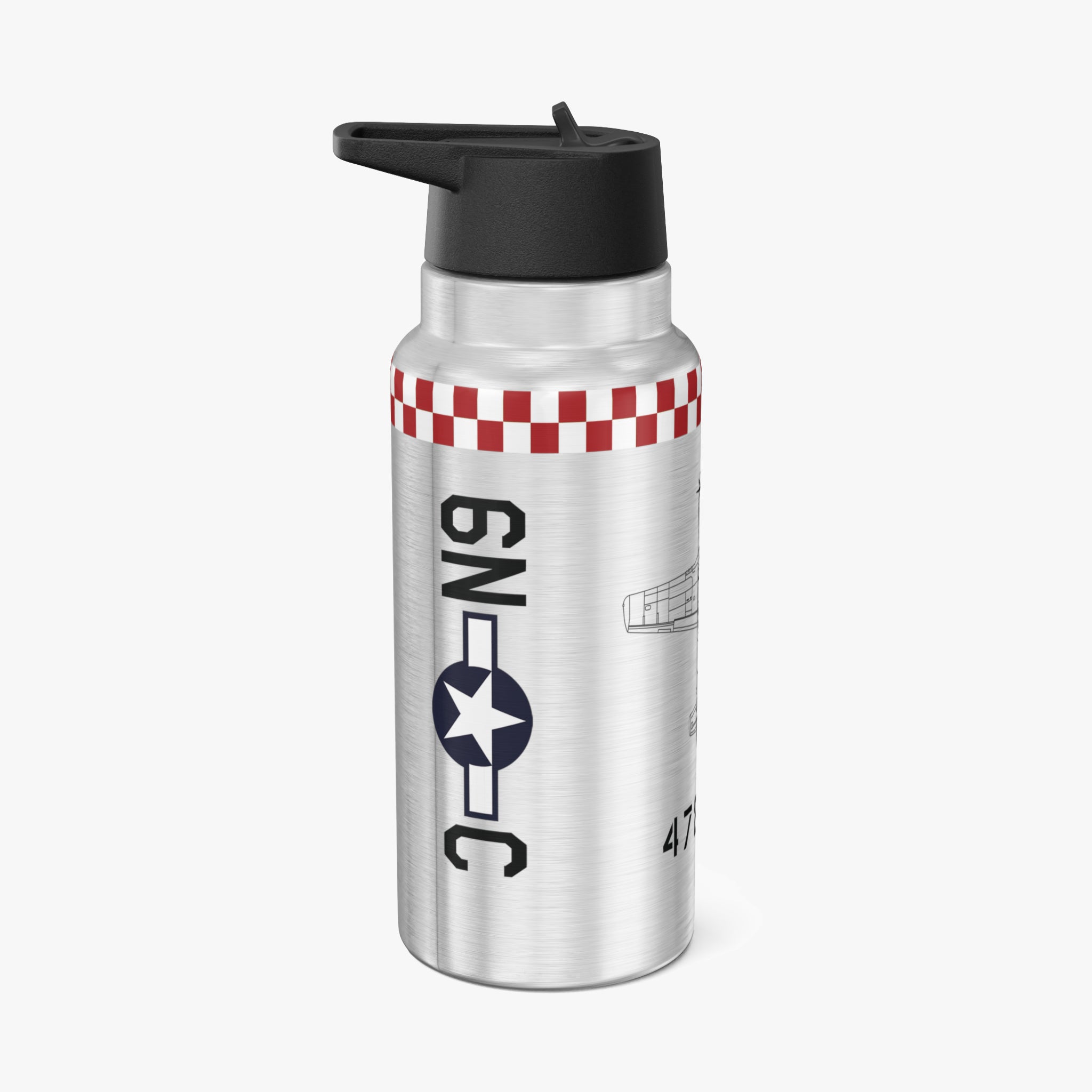 P-51 "Pauline" Tumbler, 32oz (950ml) - I Love a Hangar