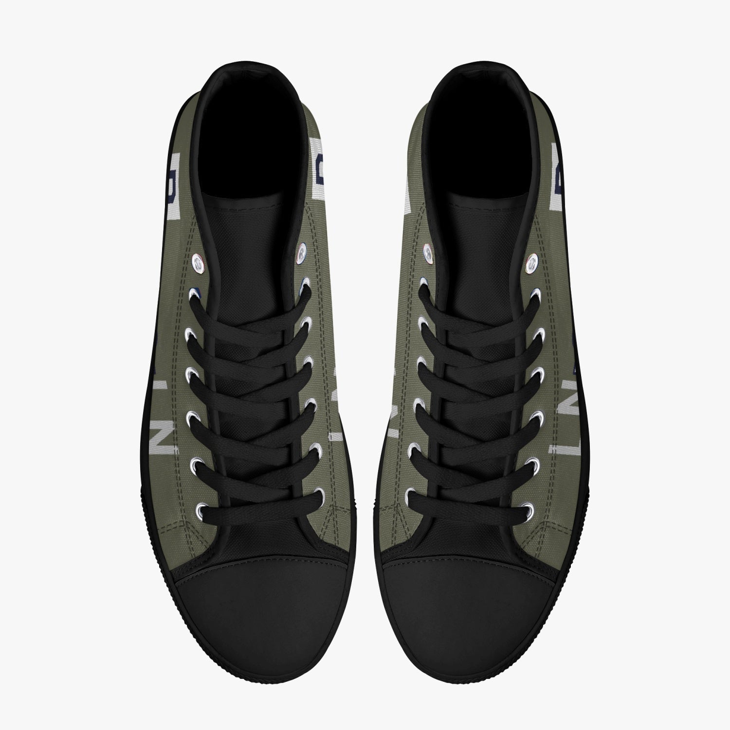 B-17 "LN-R" (23233) Women's High Top Canvas Shoes - I Love a Hangar