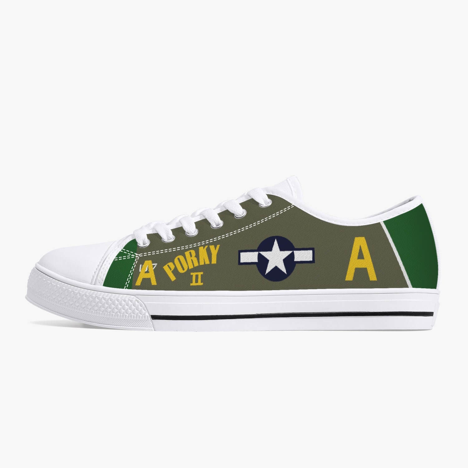 P-38 "Porky II" Low Top Canvas Shoes - I Love a Hangar