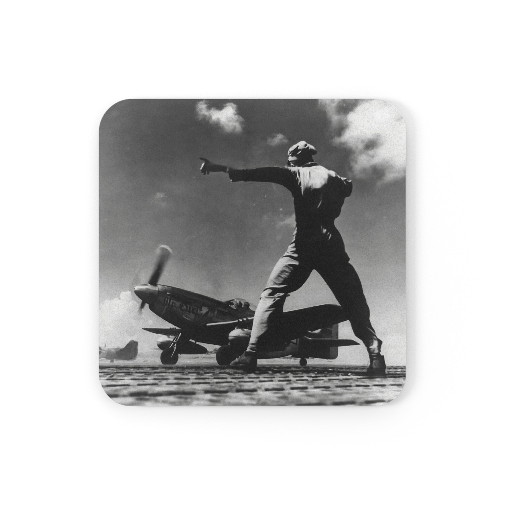 P-51 "My Girl" Cork Back Coaster - I Love a Hangar