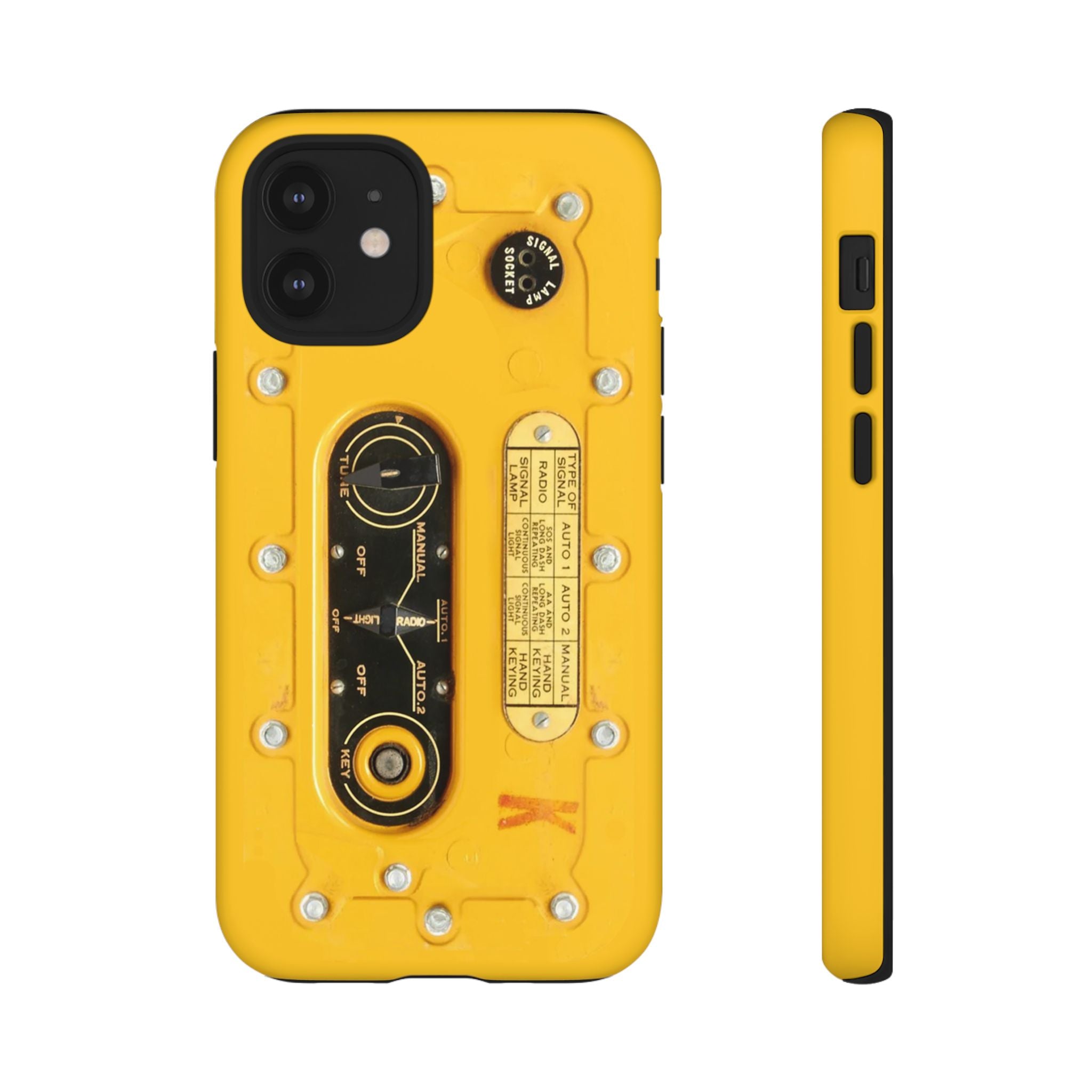 SCR-578 "Gibson Girl" Survival Radio Style Tough Phone Cases for iPhone