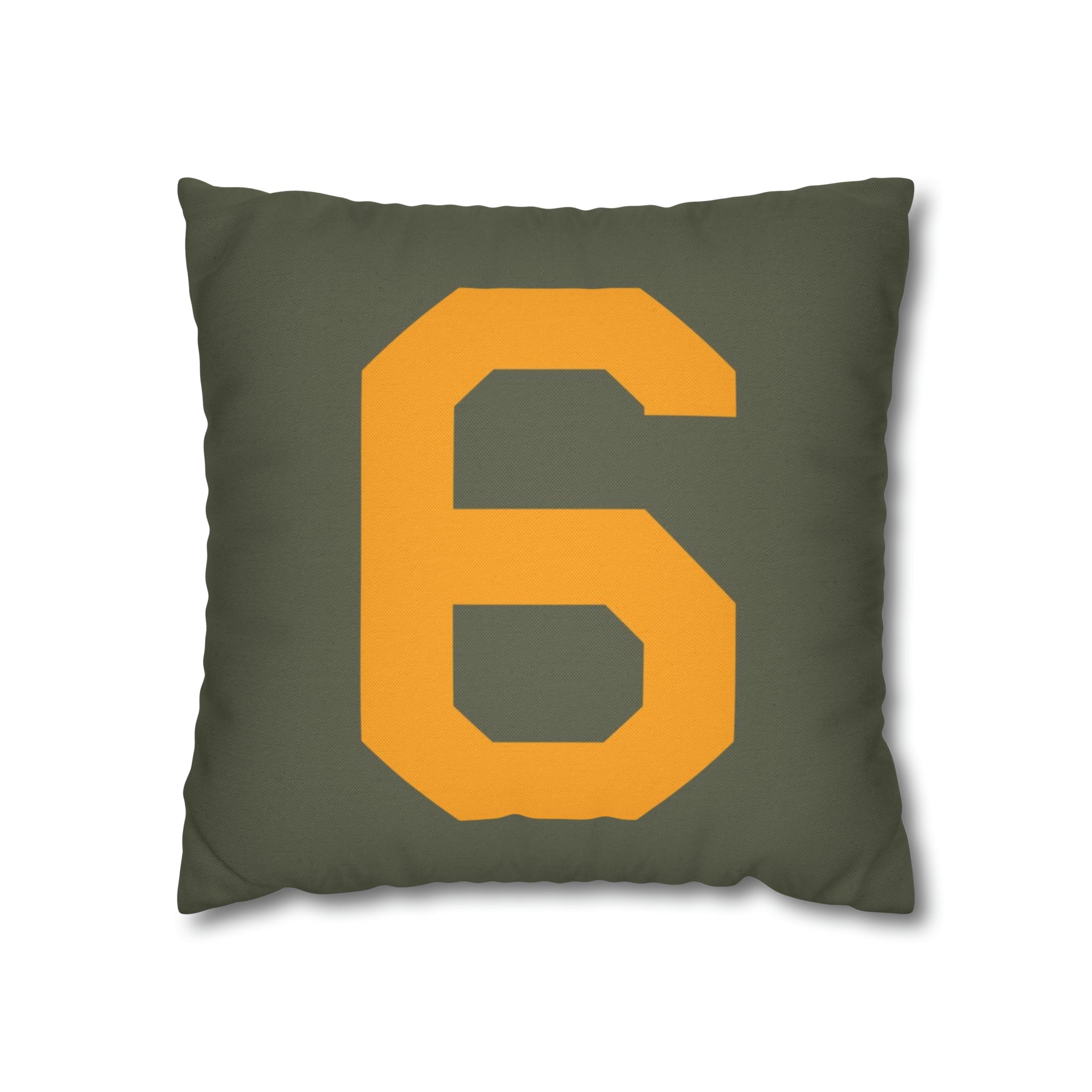 WWII USAAF Number "6" Square Pillowcase - I Love a Hangar