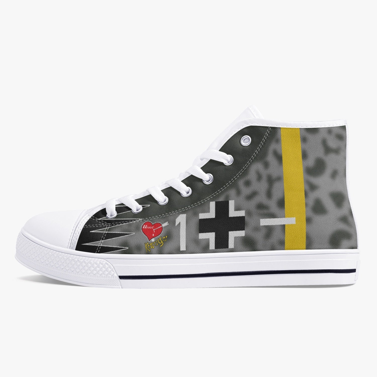 Bf-109 "Karaya 1" High Top Canvas Shoes - I Love a Hangar