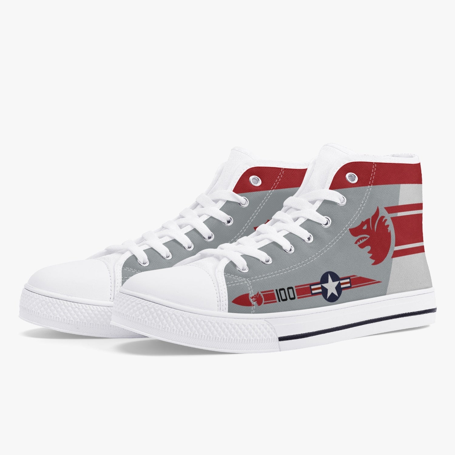 VF-1 "Wolfpack" High Top Canvas Shoes - I Love a Hangar