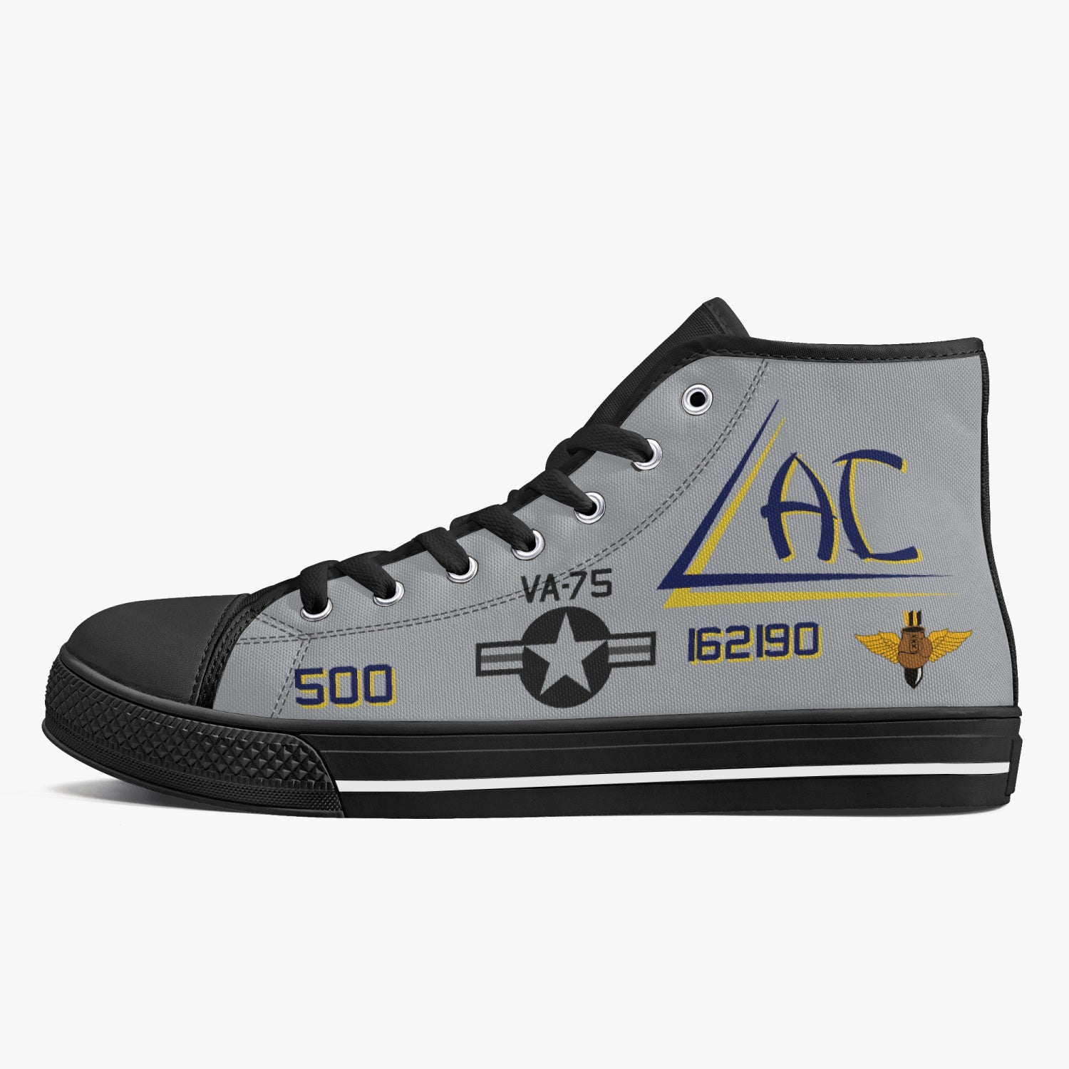 VA-75 "Sunday Punchers" High Top Canvas Shoes - I Love a Hangar