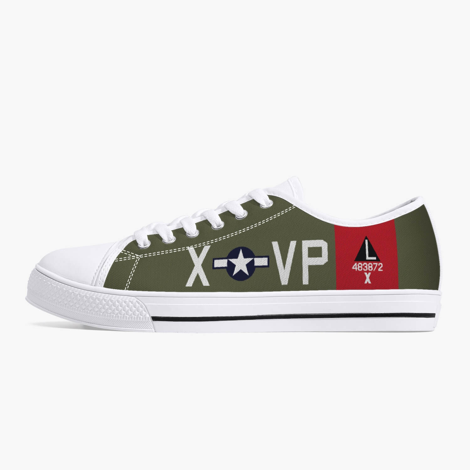 B-17 "Texas Raiders" Low Top Canvas Shoes - I Love a Hangar