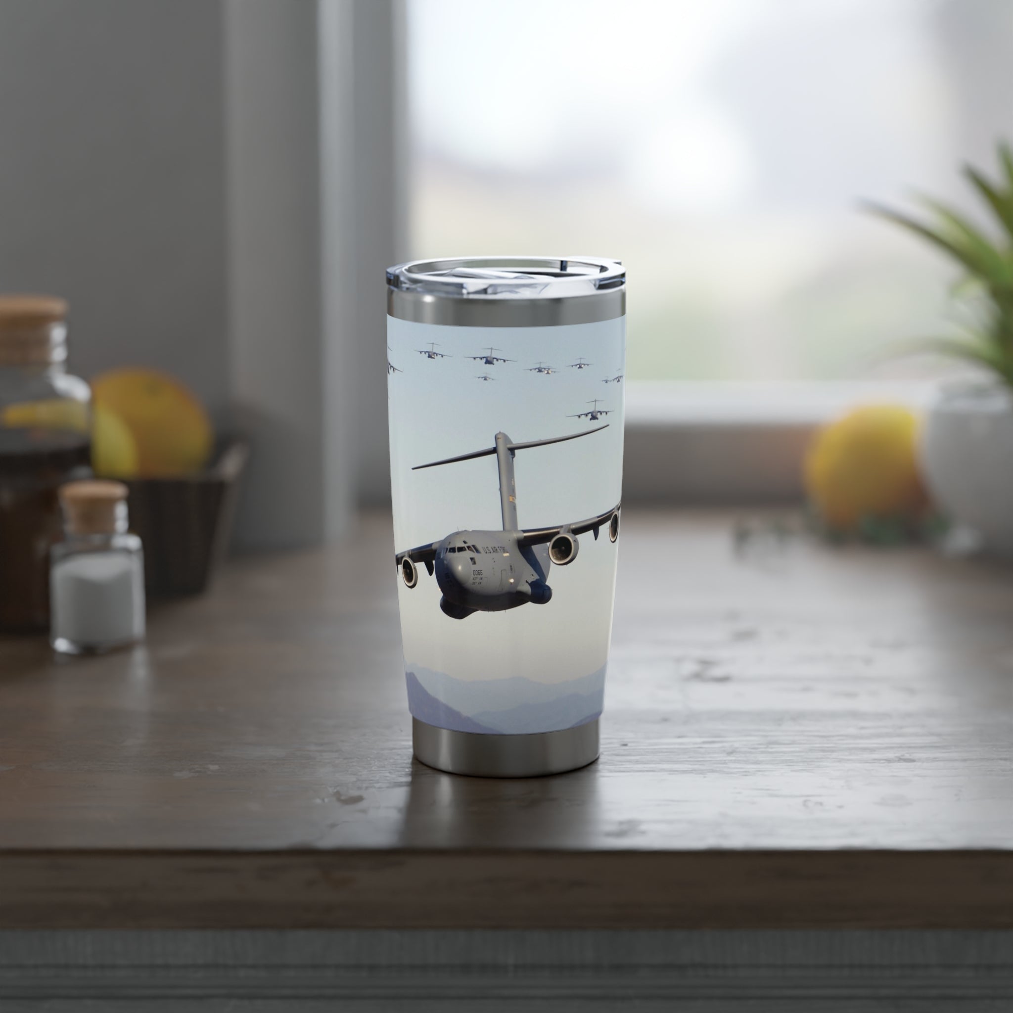 C-17 Globemasters 20oz (590ml) Stainless Steel Tumbler - I Love a Hangar
