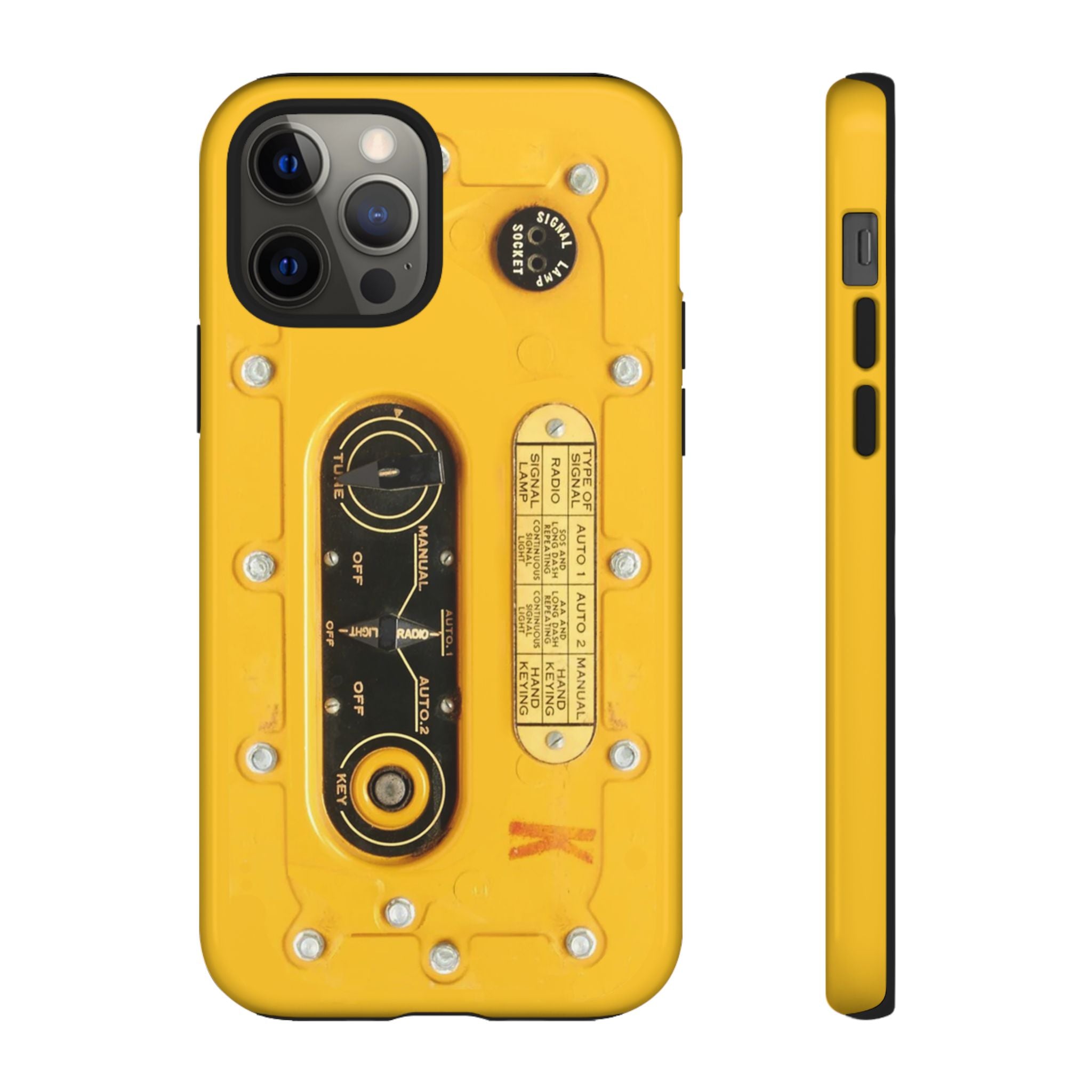 SCR-578 "Gibson Girl" Survival Radio Style Tough Phone Cases for iPhone