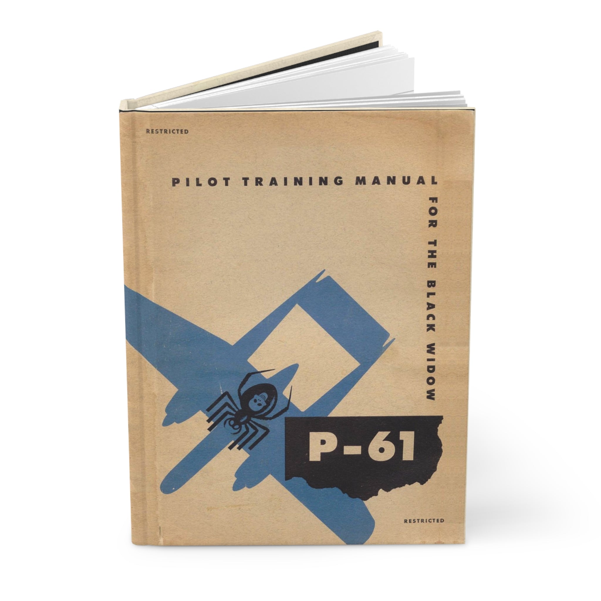 P-61 "Black Widow" Inspired Hardcover Journal - I Love a Hangar
