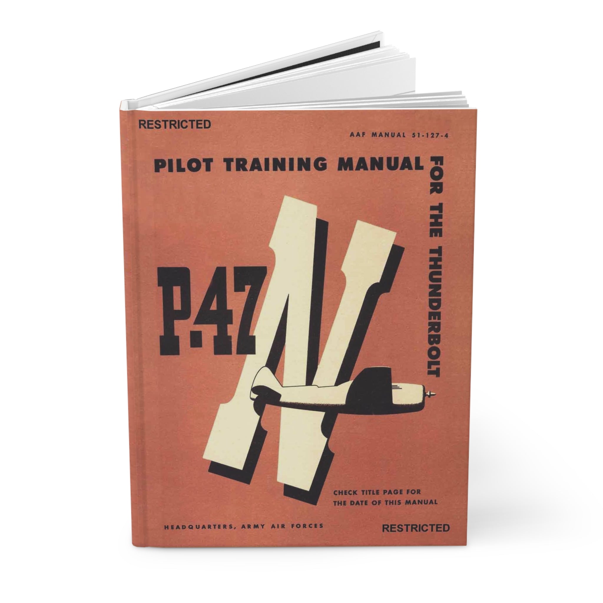 P-47 "Thunderbolt" Inspired Hardcover Journal - I Love a Hangar