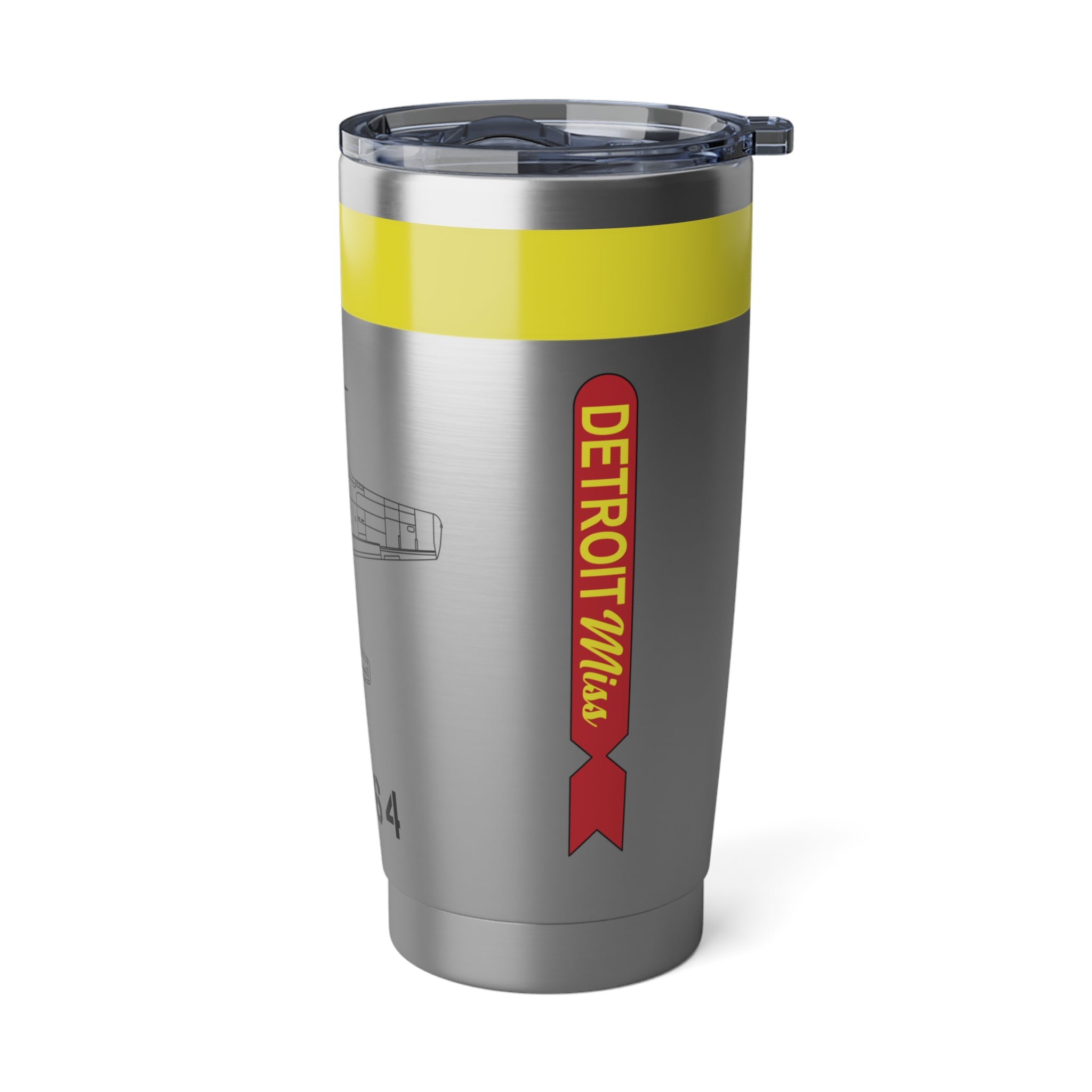 P-51 "Detroit Miss" 20oz (590ml) Stainless Steel Tumbler - I Love a Hangar