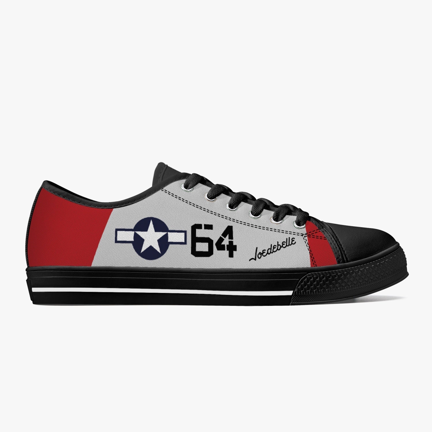 P-51 "Joedebelle" Low Top Canvas Shoes - I Love a Hangar