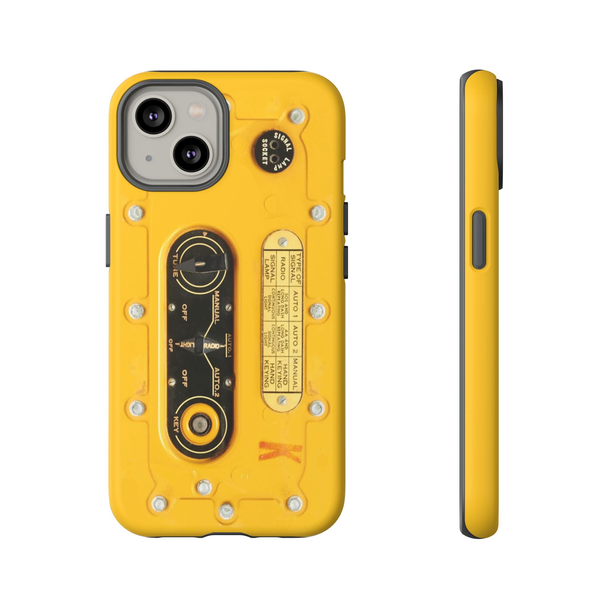 SCR-578 "Gibson Girl" Survival Radio Style Tough Phone Cases for iPhone