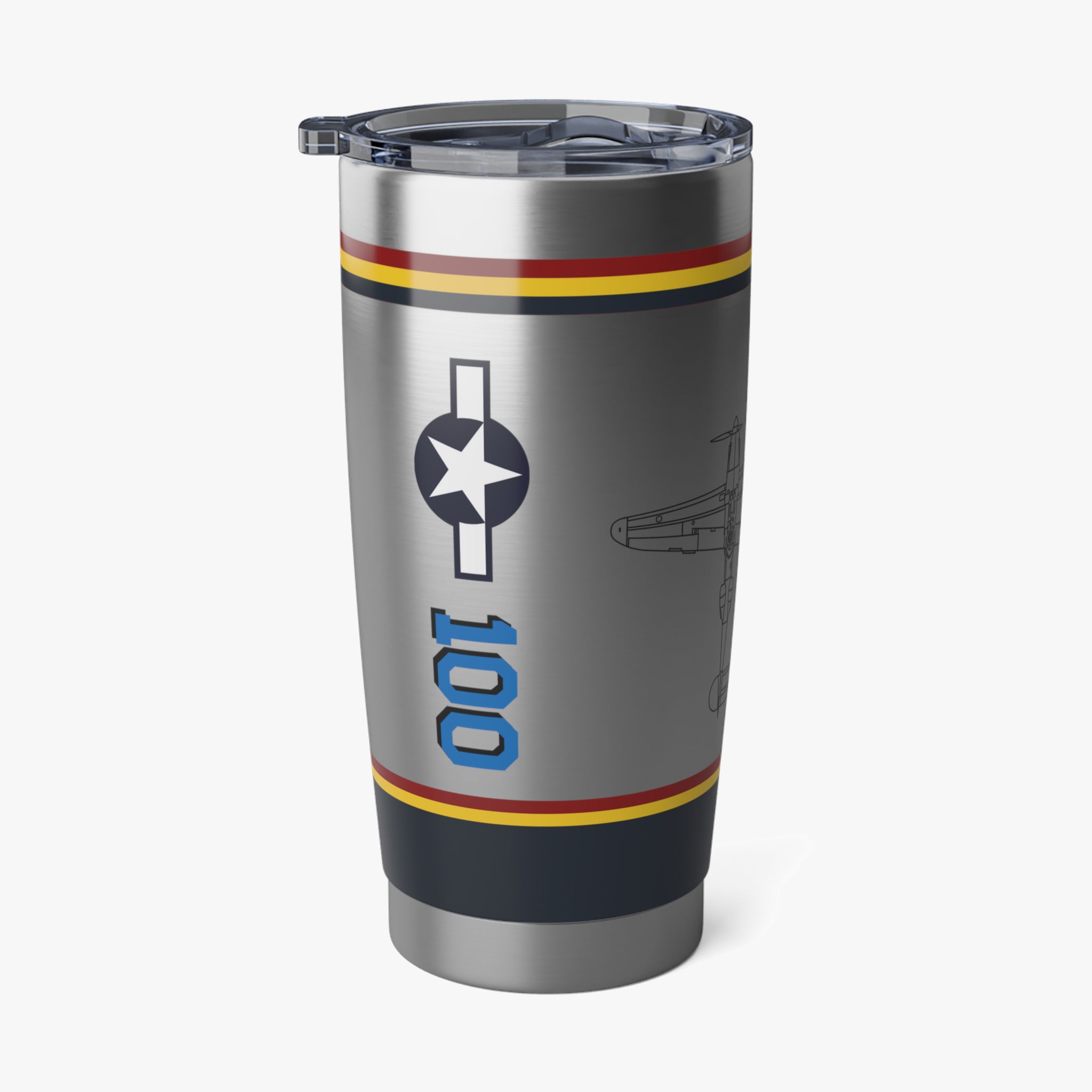 P-38 "Putt Putt Maru" Inspired 20oz (590ml) Stainless Steel Tumbler - I Love a Hangar