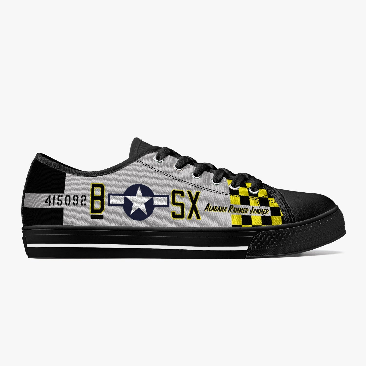 P-51 "Alabama Rammer Jammer" Low Top Canvas Shoes - I Love a Hangar