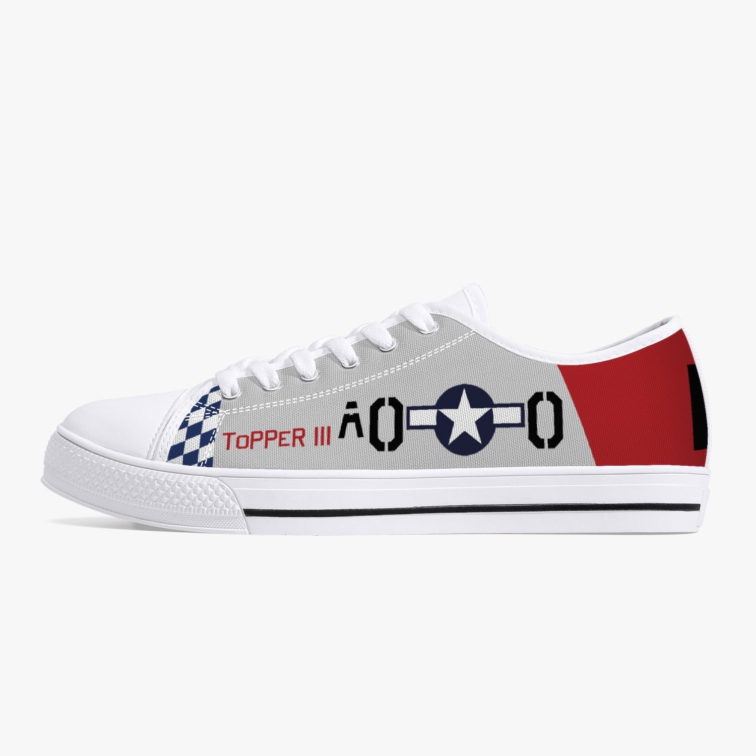 P-51 "Topper III" Low Top Canvas Shoes - I Love a Hangar