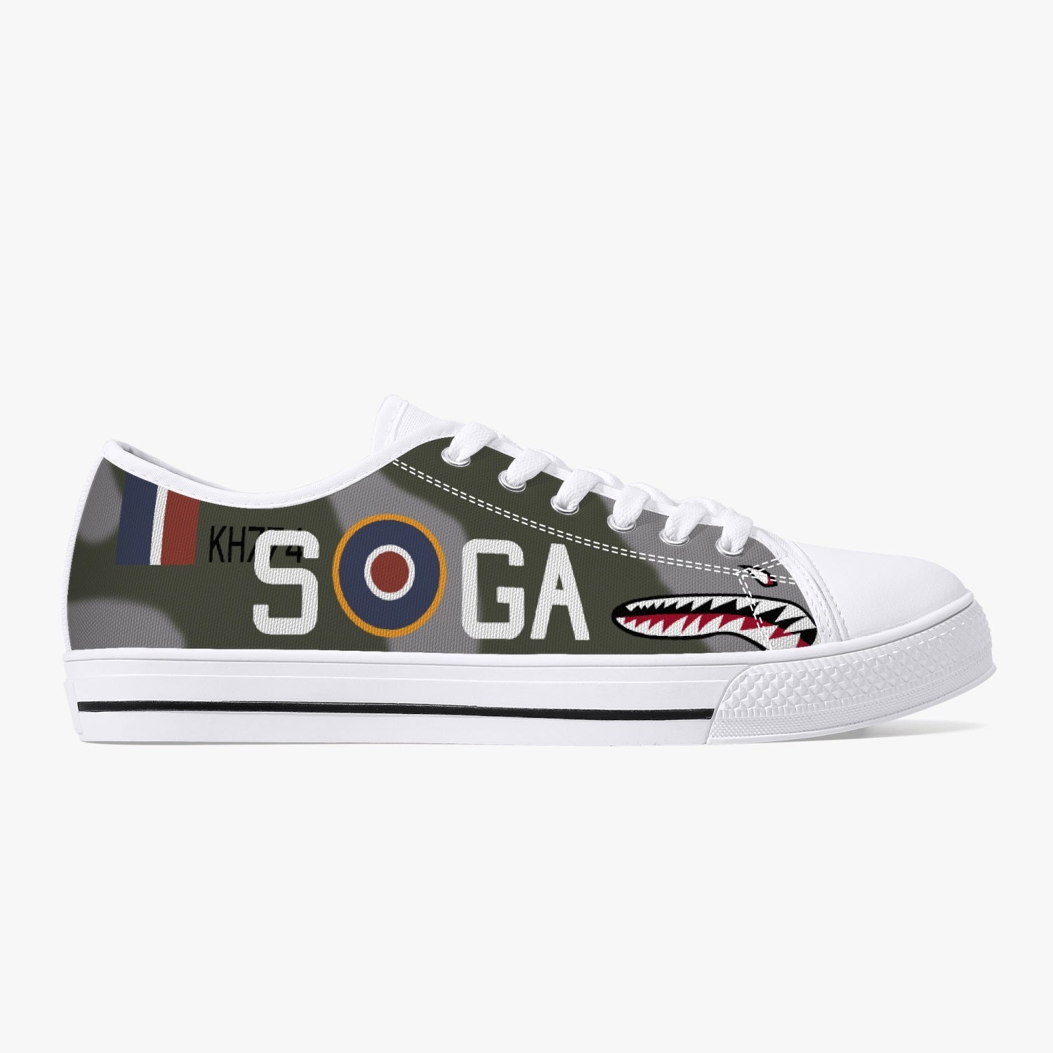 P-51 "GA-S" (KH774) Low Top Canvas Shoes - I Love a Hangar