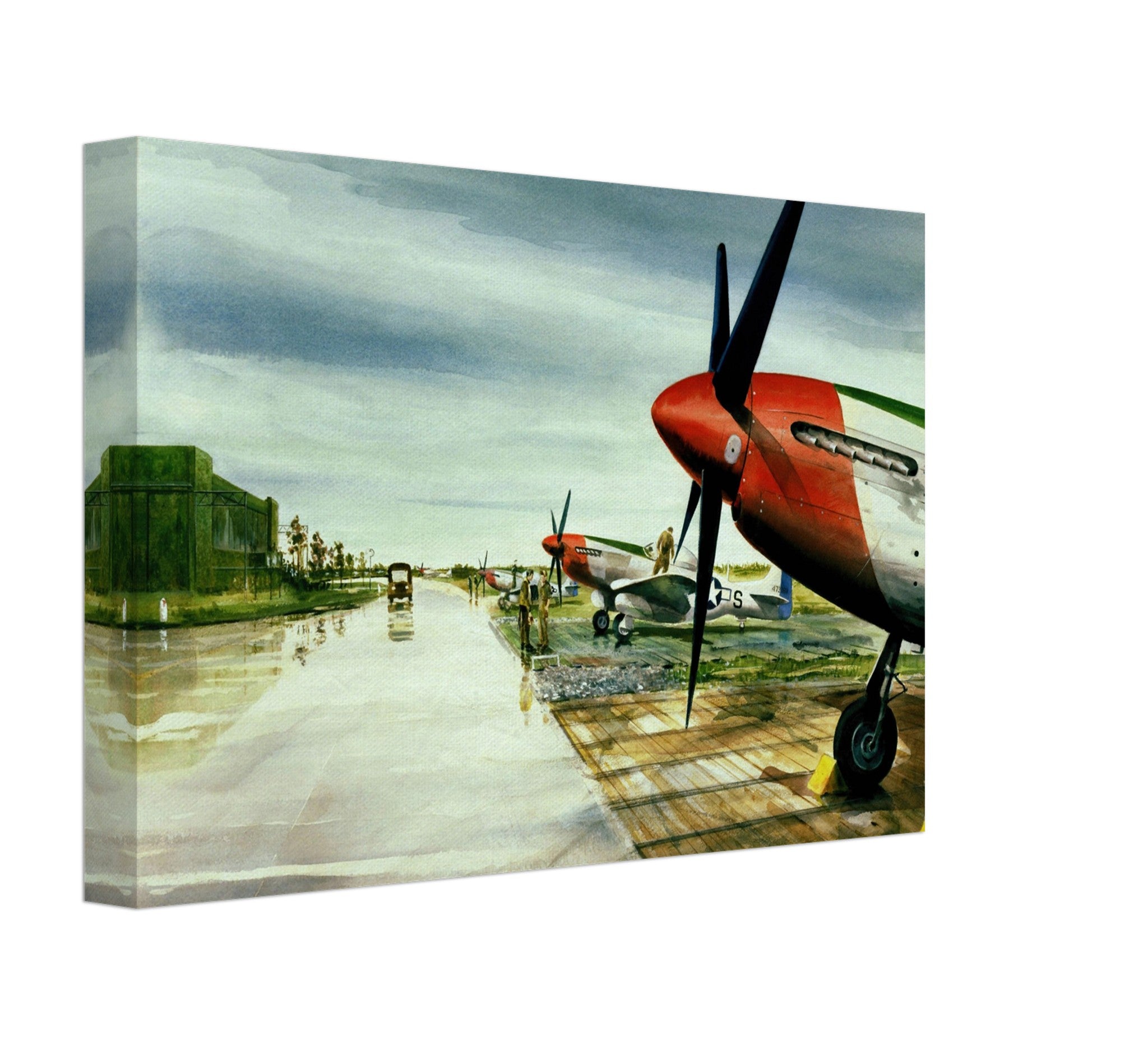 Deben Airfield Flight Line Canvas - I Love a Hangar