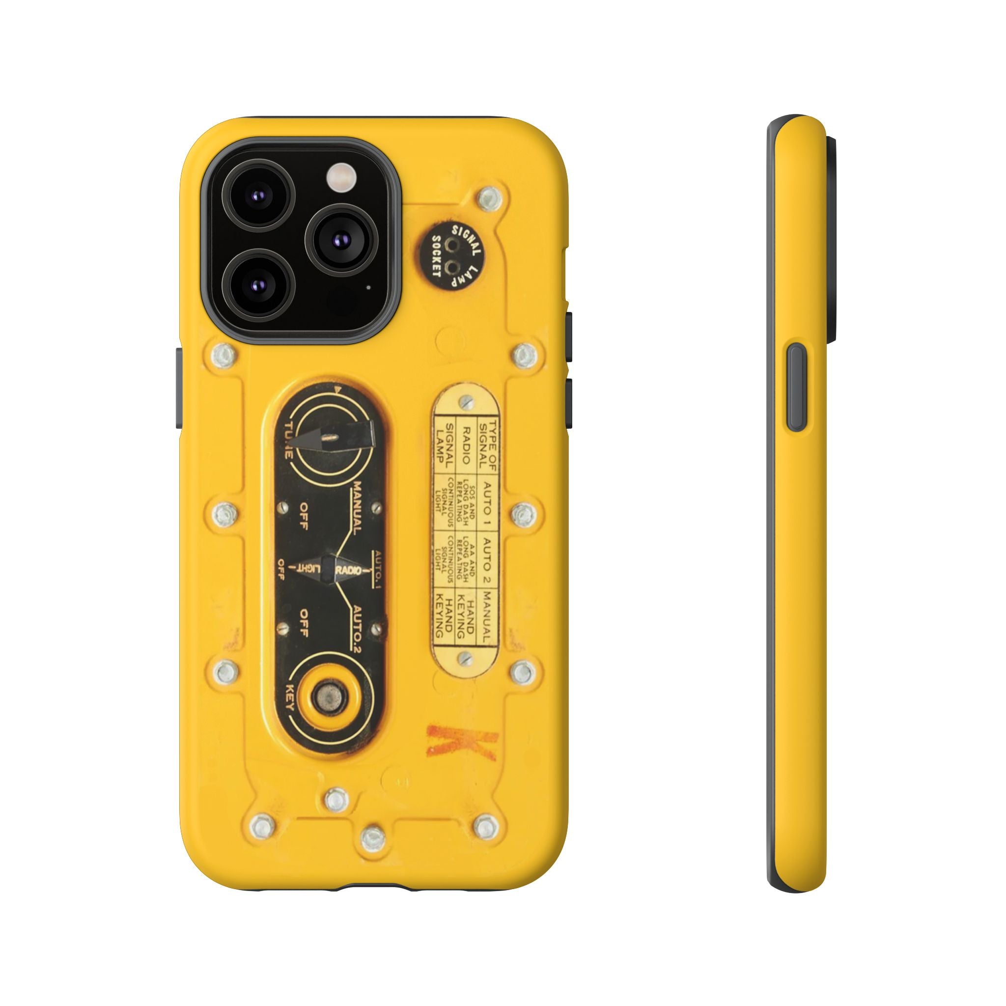 SCR-578 "Gibson Girl" Survival Radio Style Tough Phone Cases for iPhone
