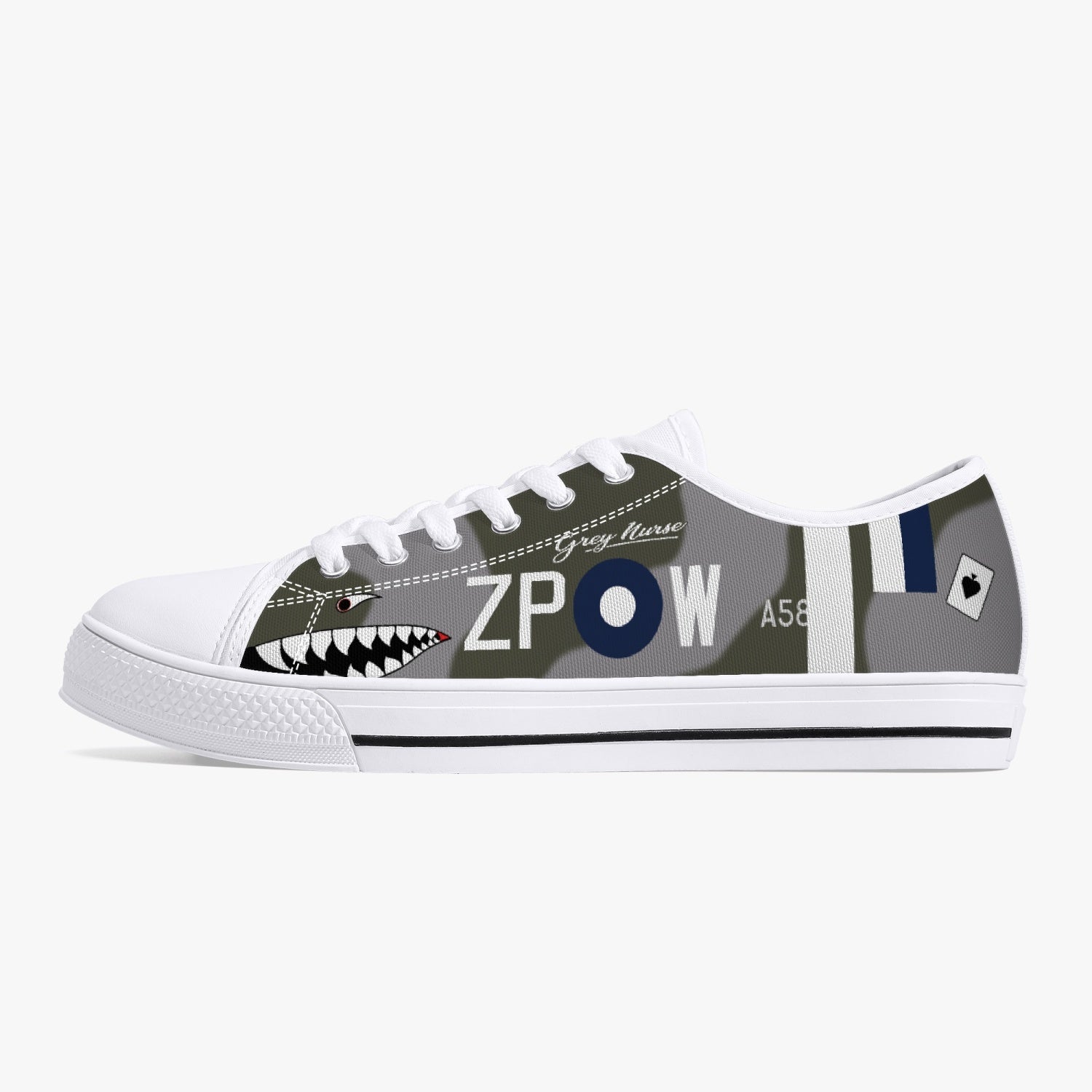Spitfire "ZP-W" Low Top Canvas Shoes - I Love a Hangar