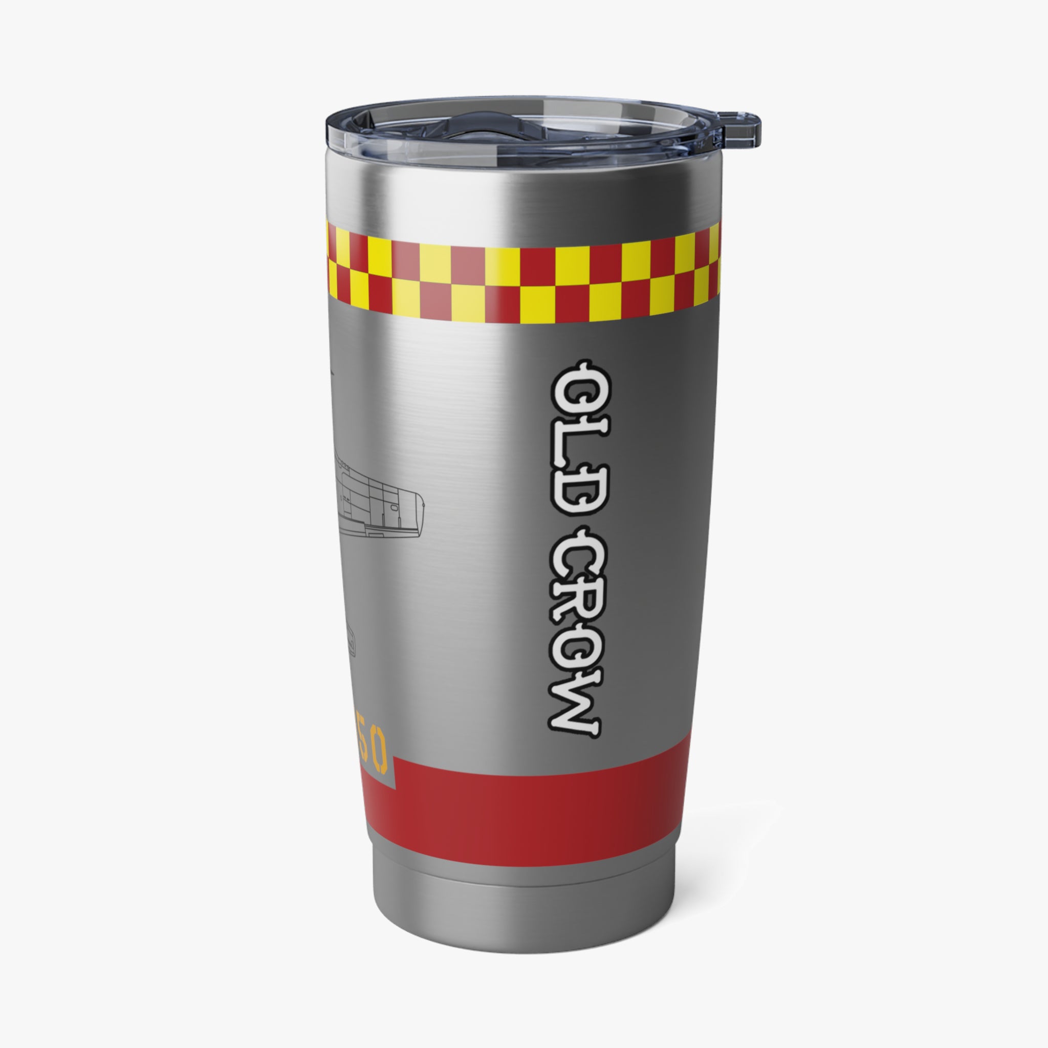 P-51 "Old Crow" Inspired 20oz (590ml) Stainless Steel Tumbler - I Love a Hangar