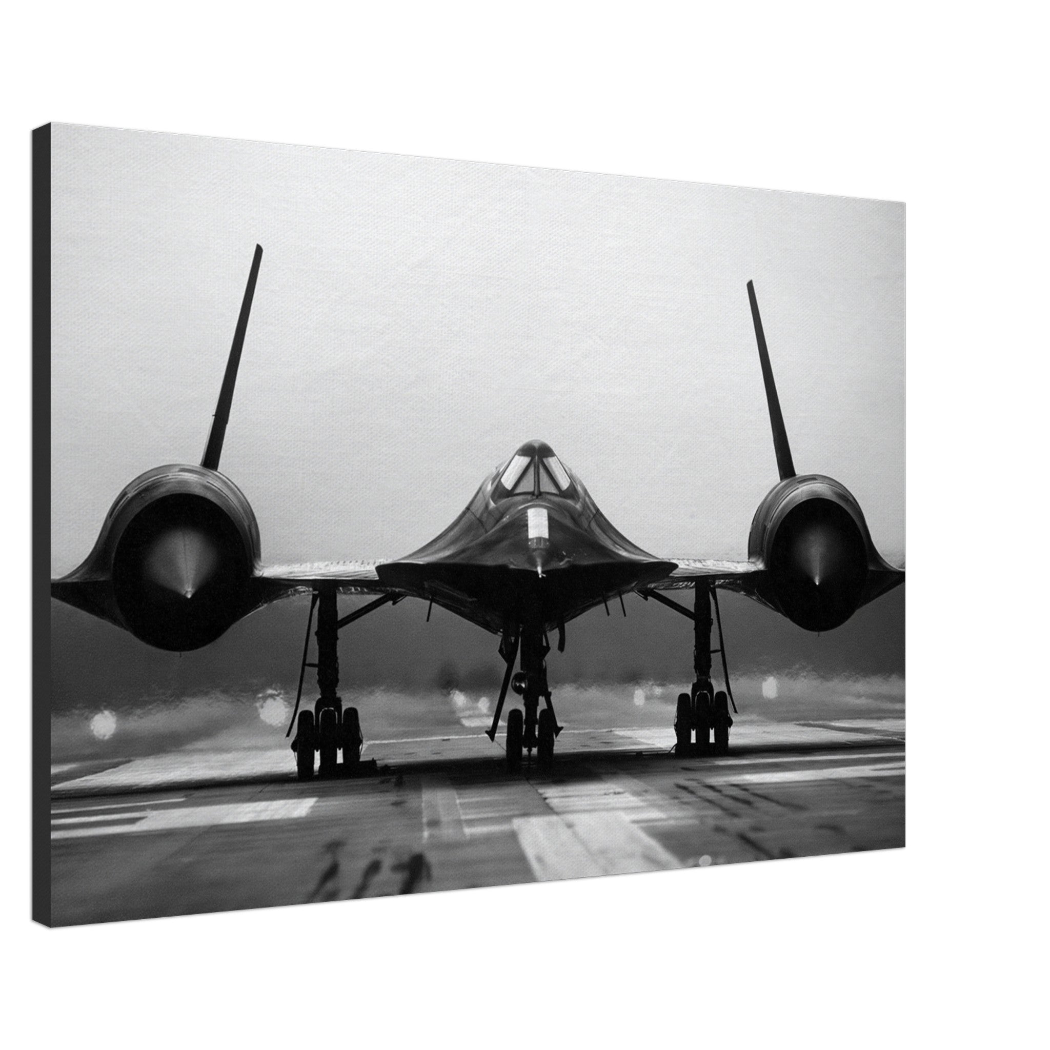 SR-71 "Blackbird" Front View on Canvas - I Love a Hangar