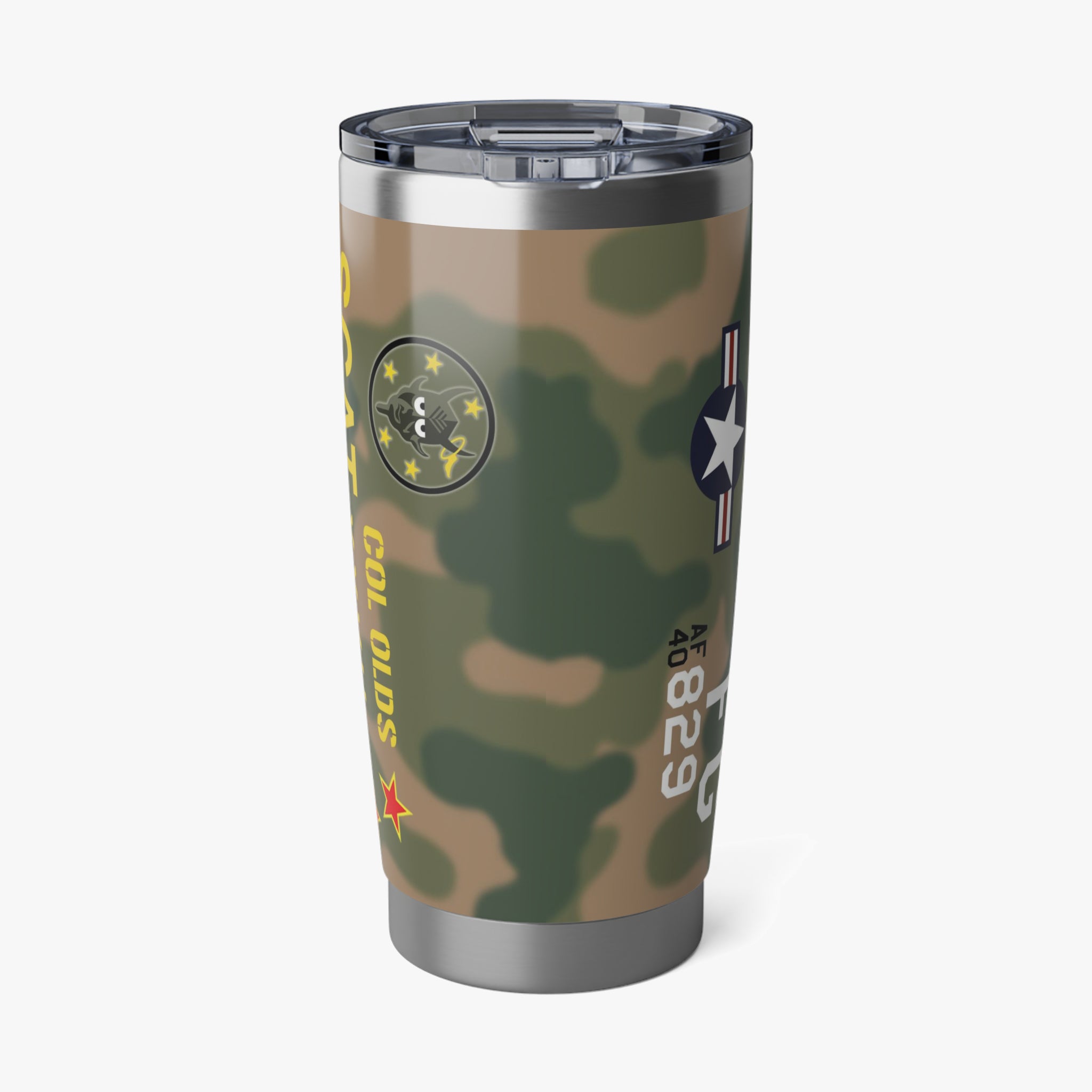 F-4 Phantom II "SCAT XXVII" Inspired 20oz (590ml) Stainless Steel Tumbler - I Love a Hangar