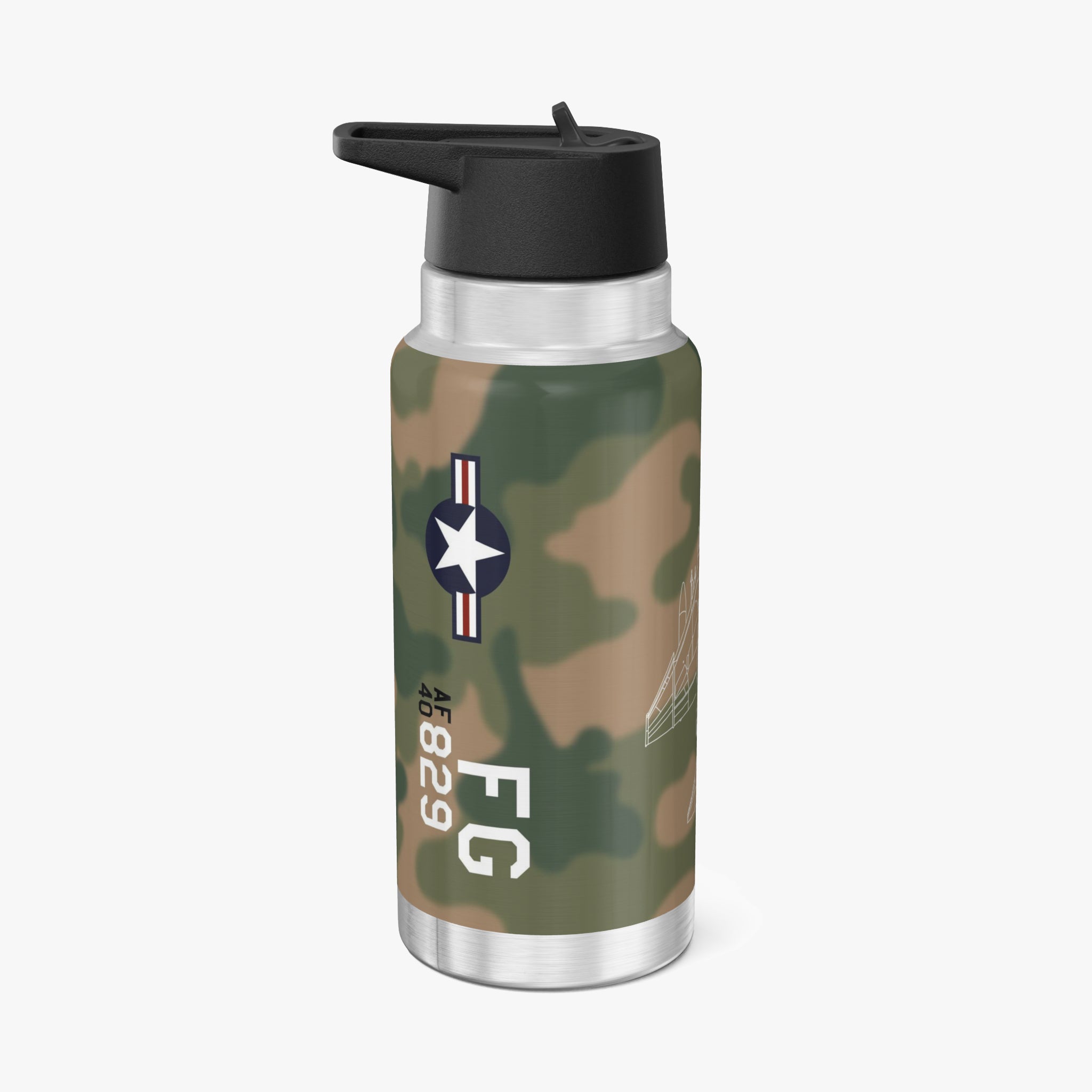 F-4 Phantom II "SCAT XXVII Inspired Tumbler, 32oz (950ml) - I Love a Hangar