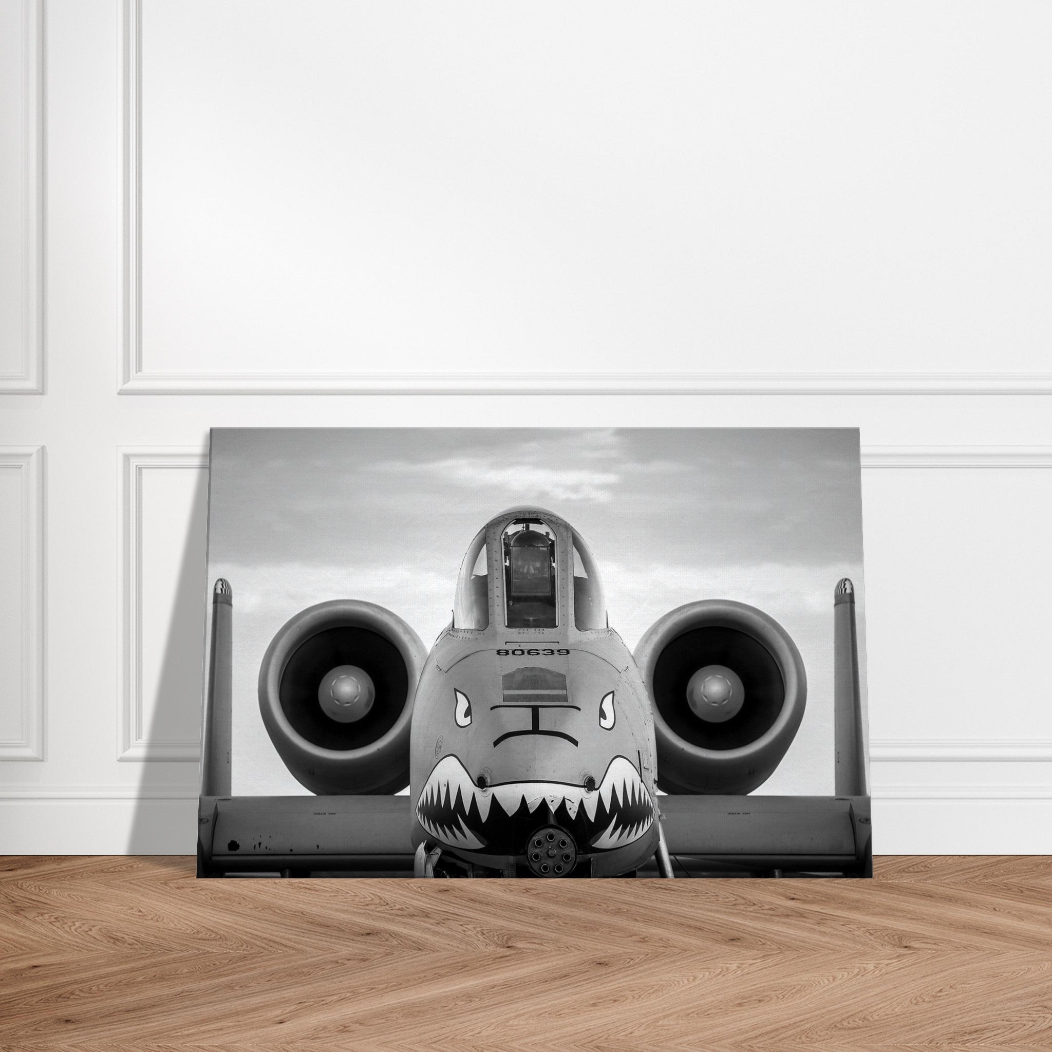 A-10 Up Close on Canvas - I Love a Hangar