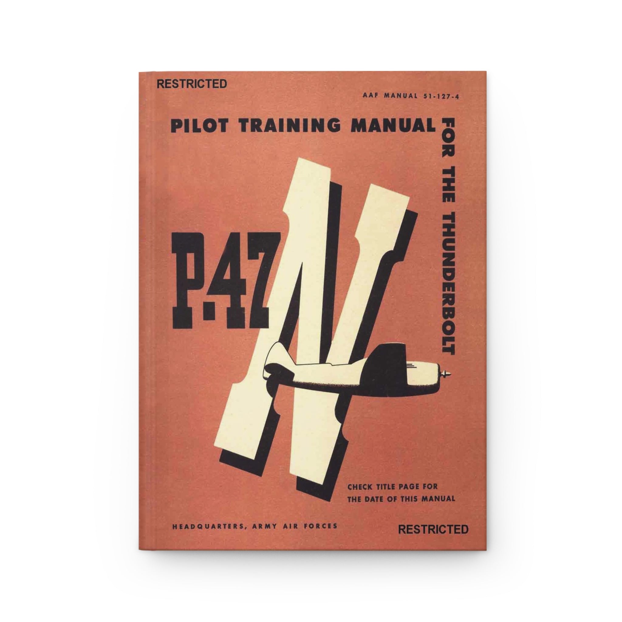 P-47 "Thunderbolt" Inspired Hardcover Journal - I Love a Hangar