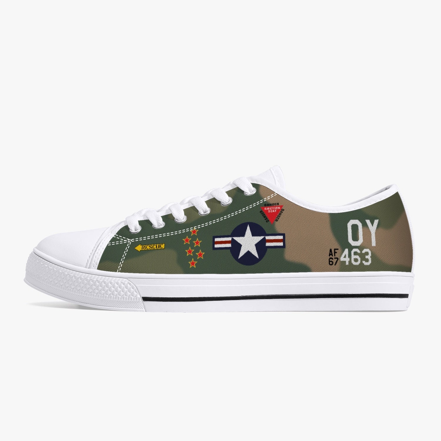 F-4 Phantom "Buick 01" Low Top Canvas Shoes - I Love a Hangar