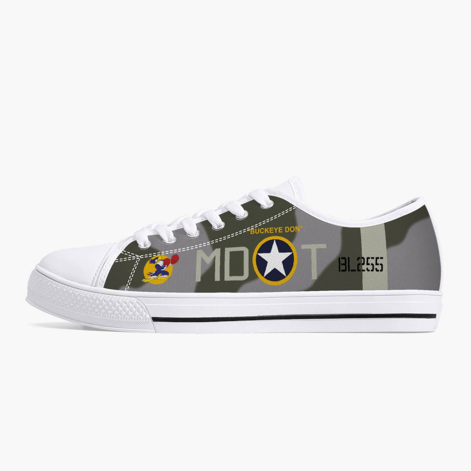 Spitfire "Buckeye Don" Low Top Canvas Shoes - I Love a Hangar